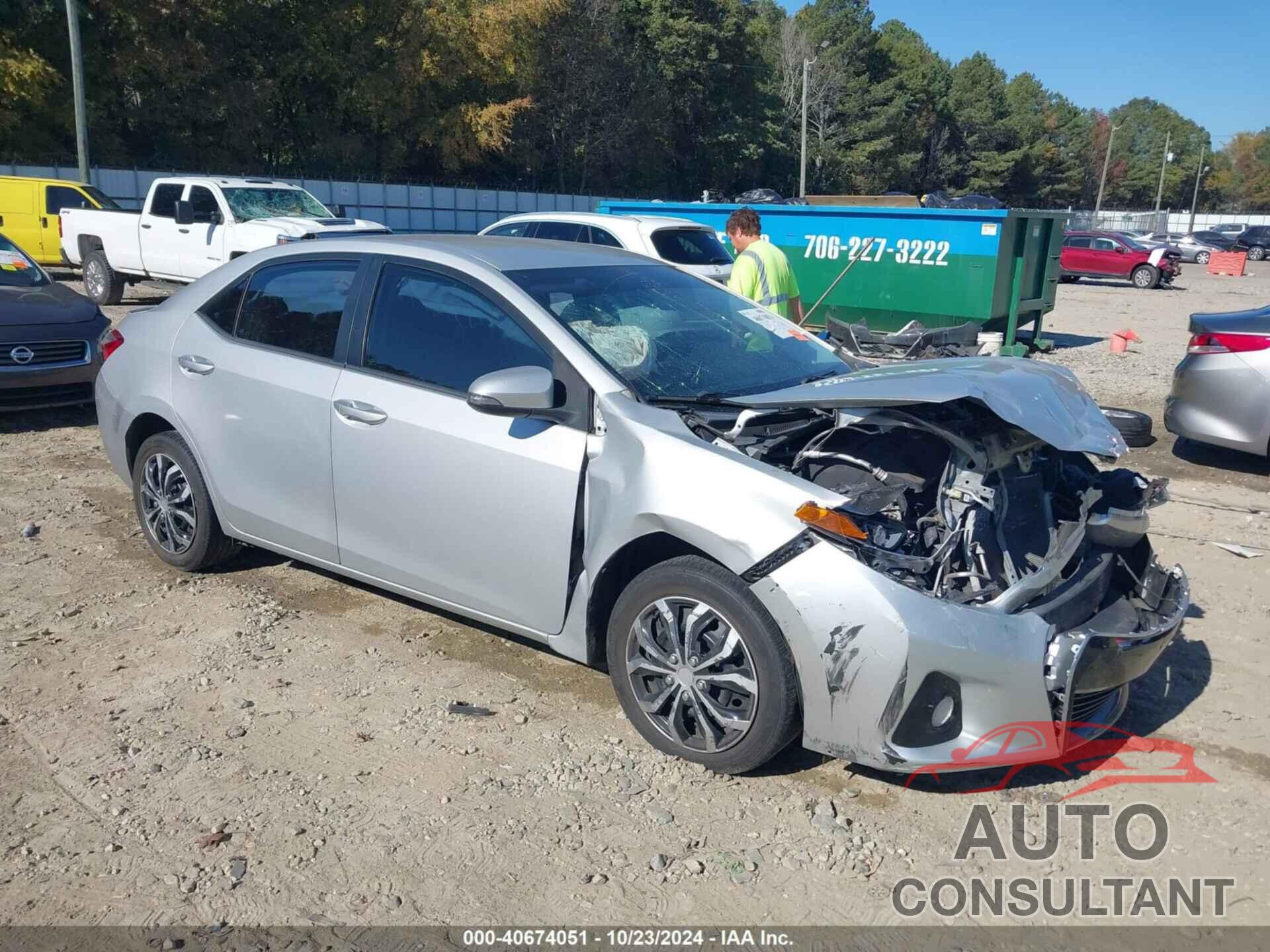 TOYOTA COROLLA 2015 - 2T1BURHE1FC417479