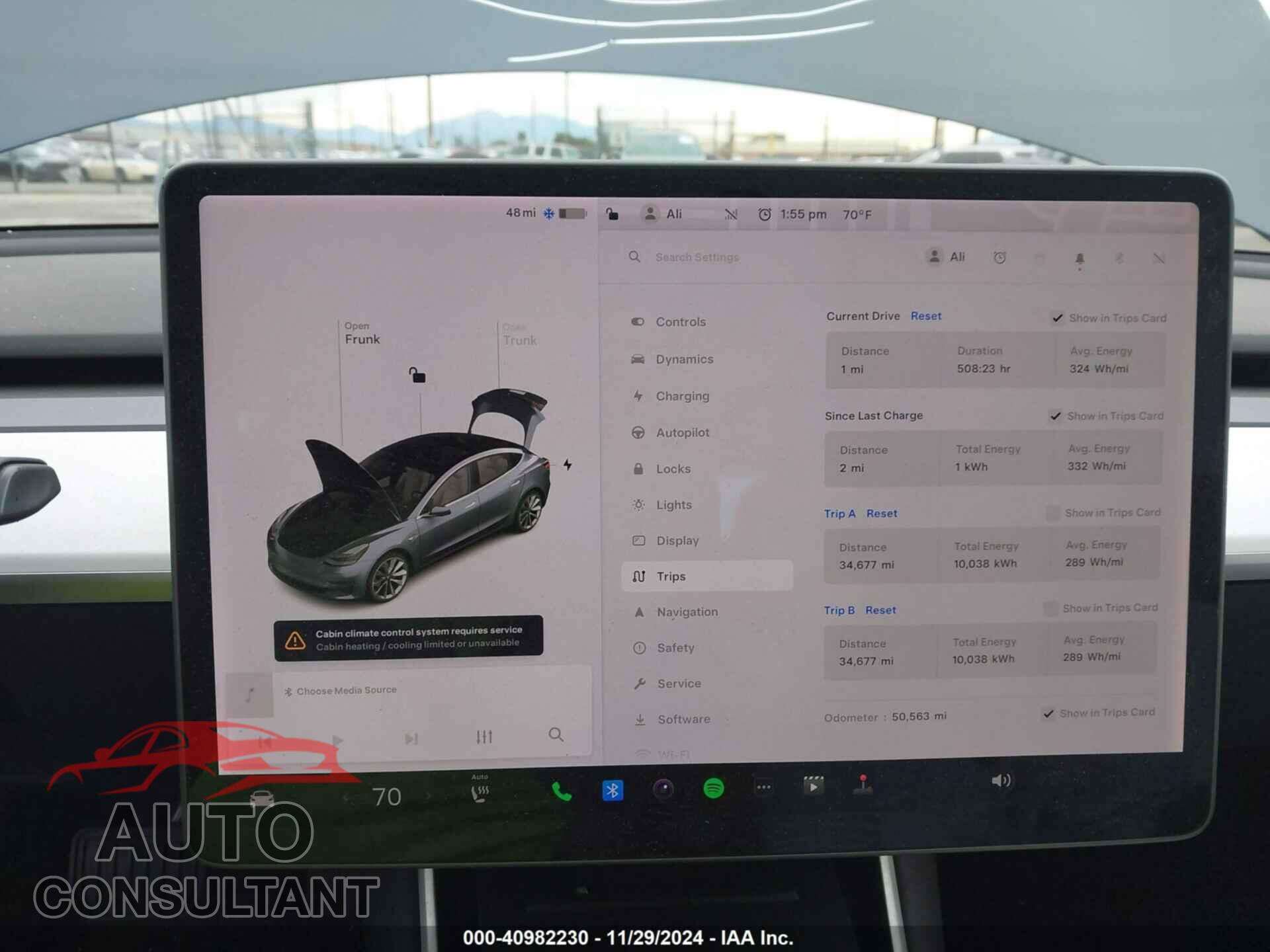 TESLA MODEL 3 2019 - 5YJ3E1EA1KF432011