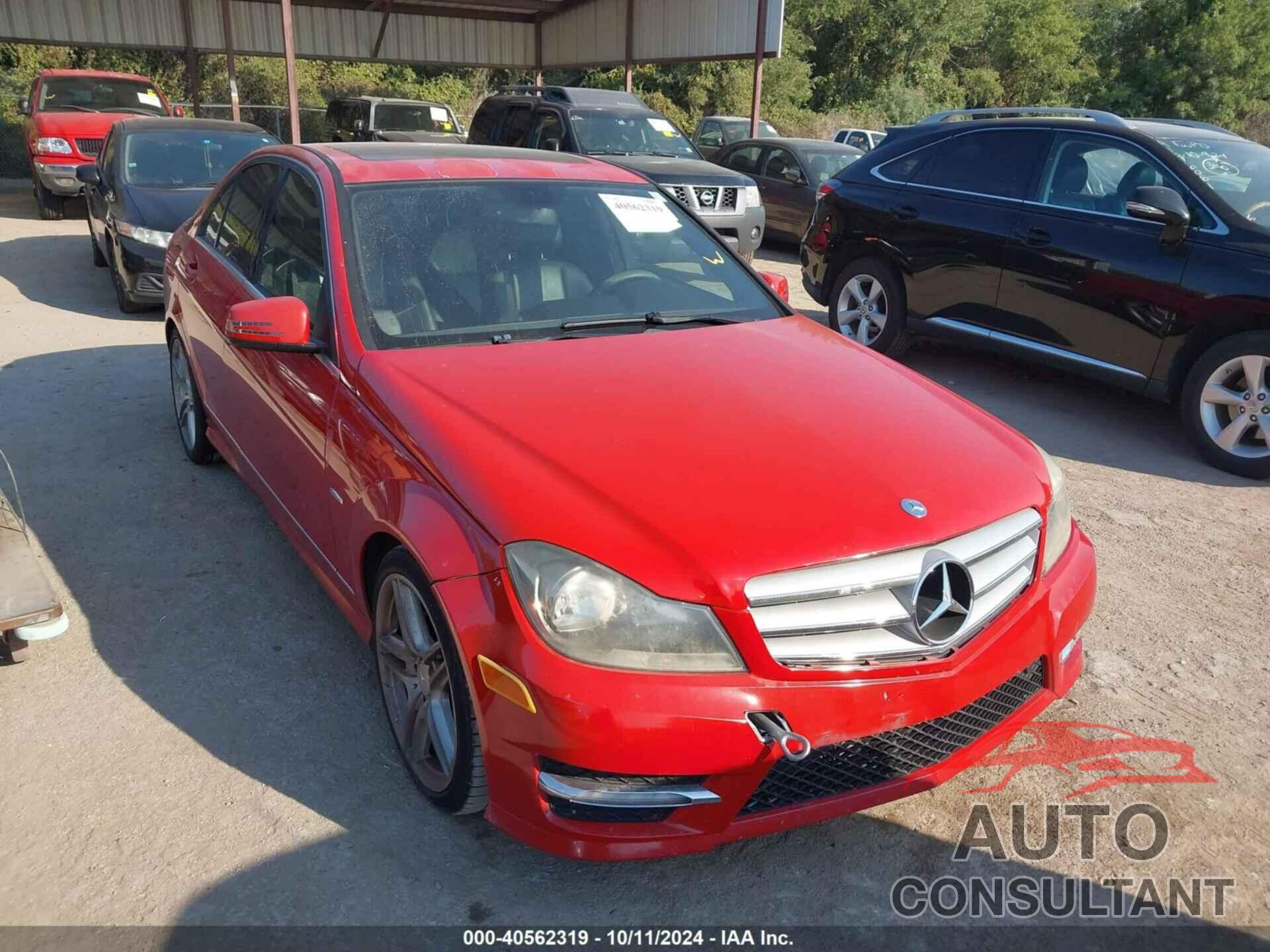 MERCEDES-BENZ C 250 2012 - WDDGF4HB6CA613271