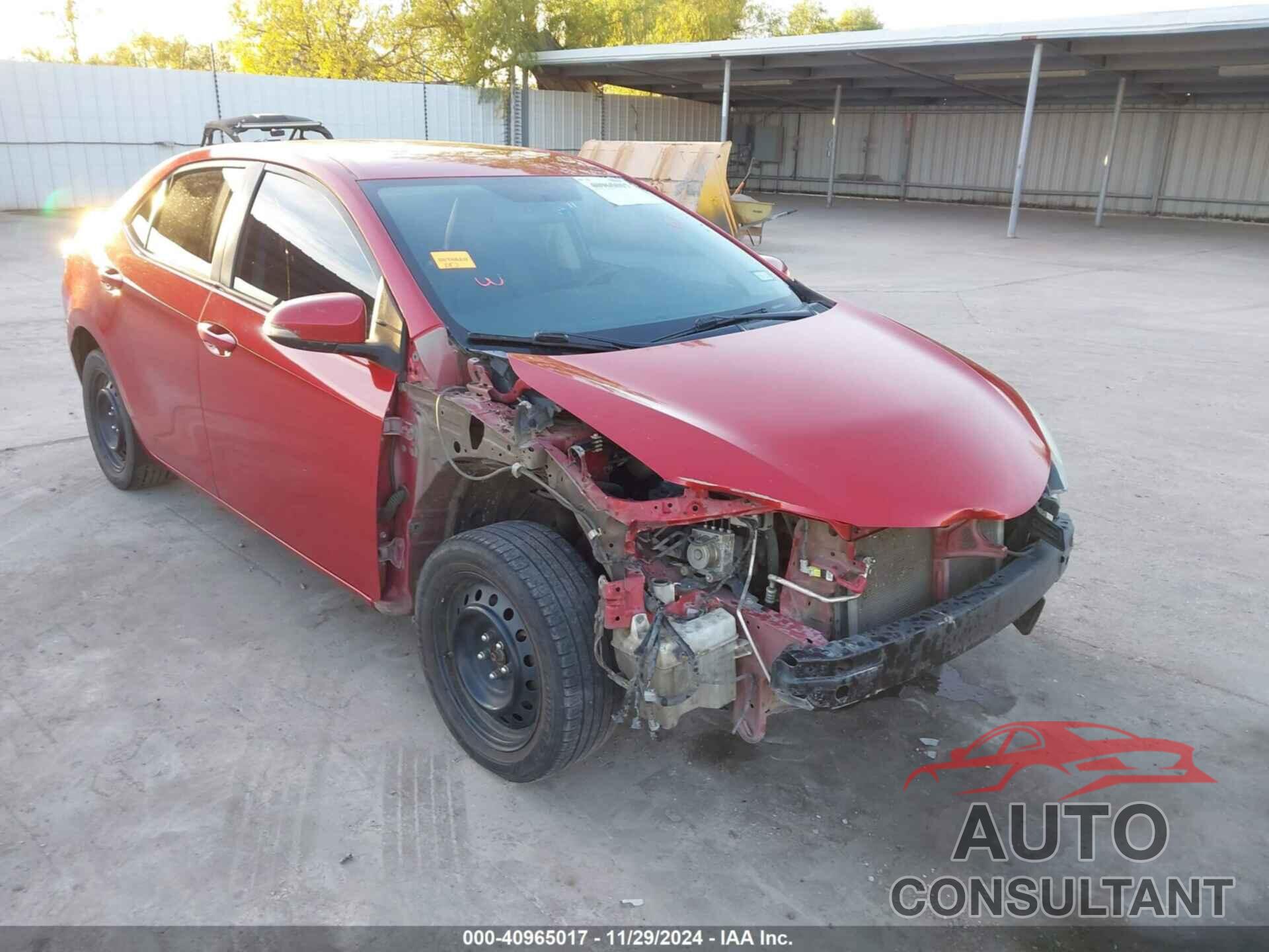 TOYOTA COROLLA 2016 - 5YFBURHE0GP479778