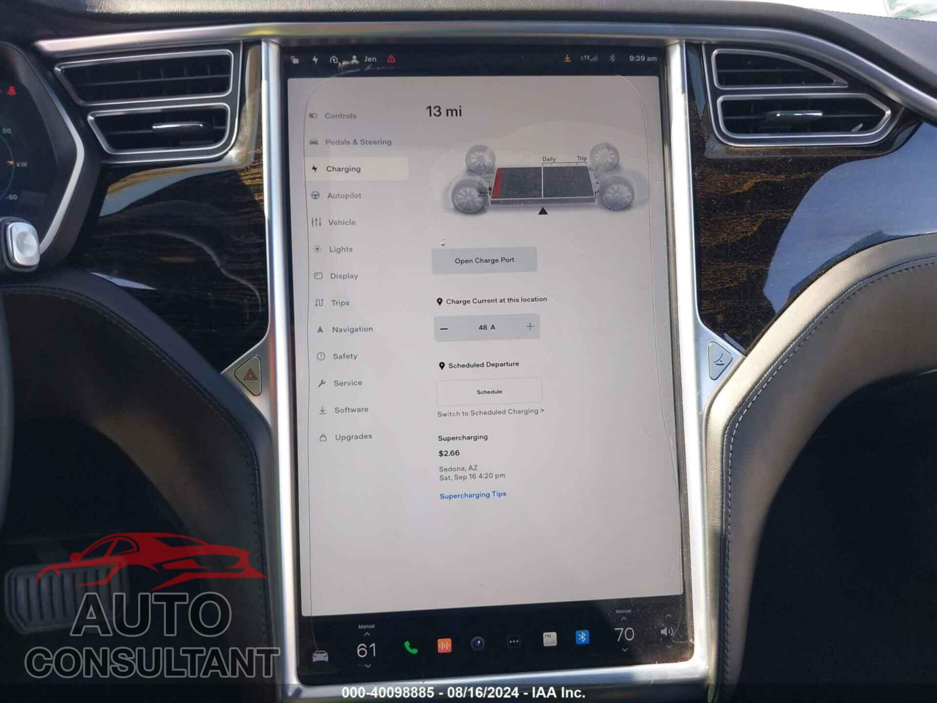 TESLA MODEL S 2016 - 5YJSA1E11GF148876