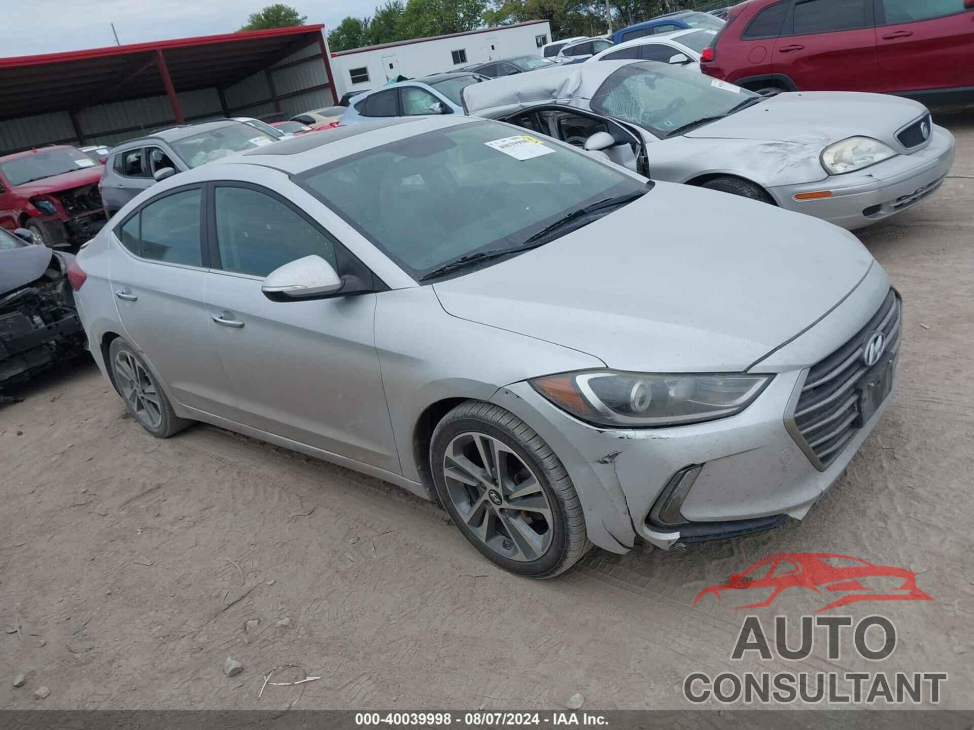 HYUNDAI ELANTRA 2017 - KMHD84LF8HU063249