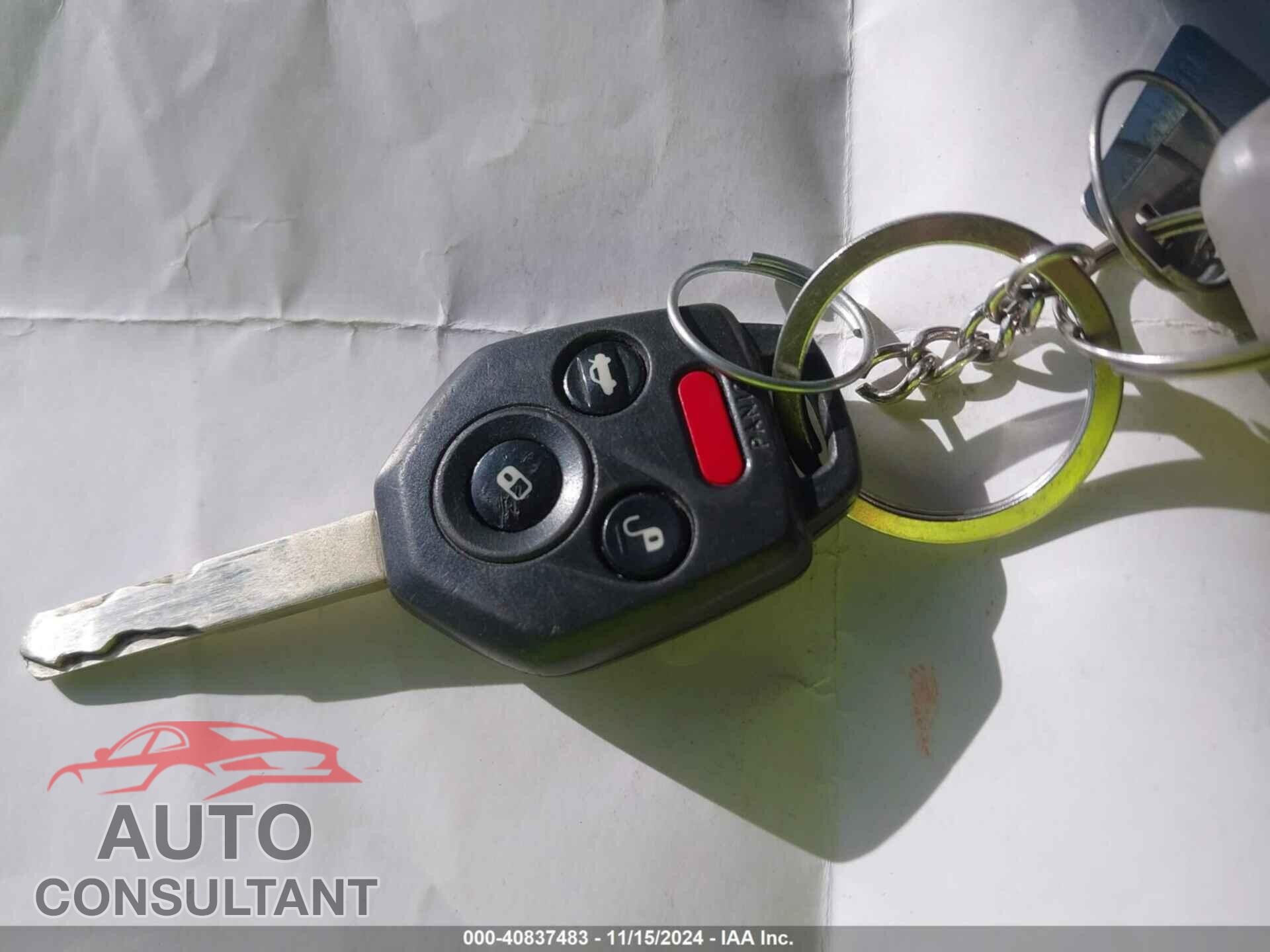 SUBARU OUTBACK 2012 - 4S4BRBJC0C3230591