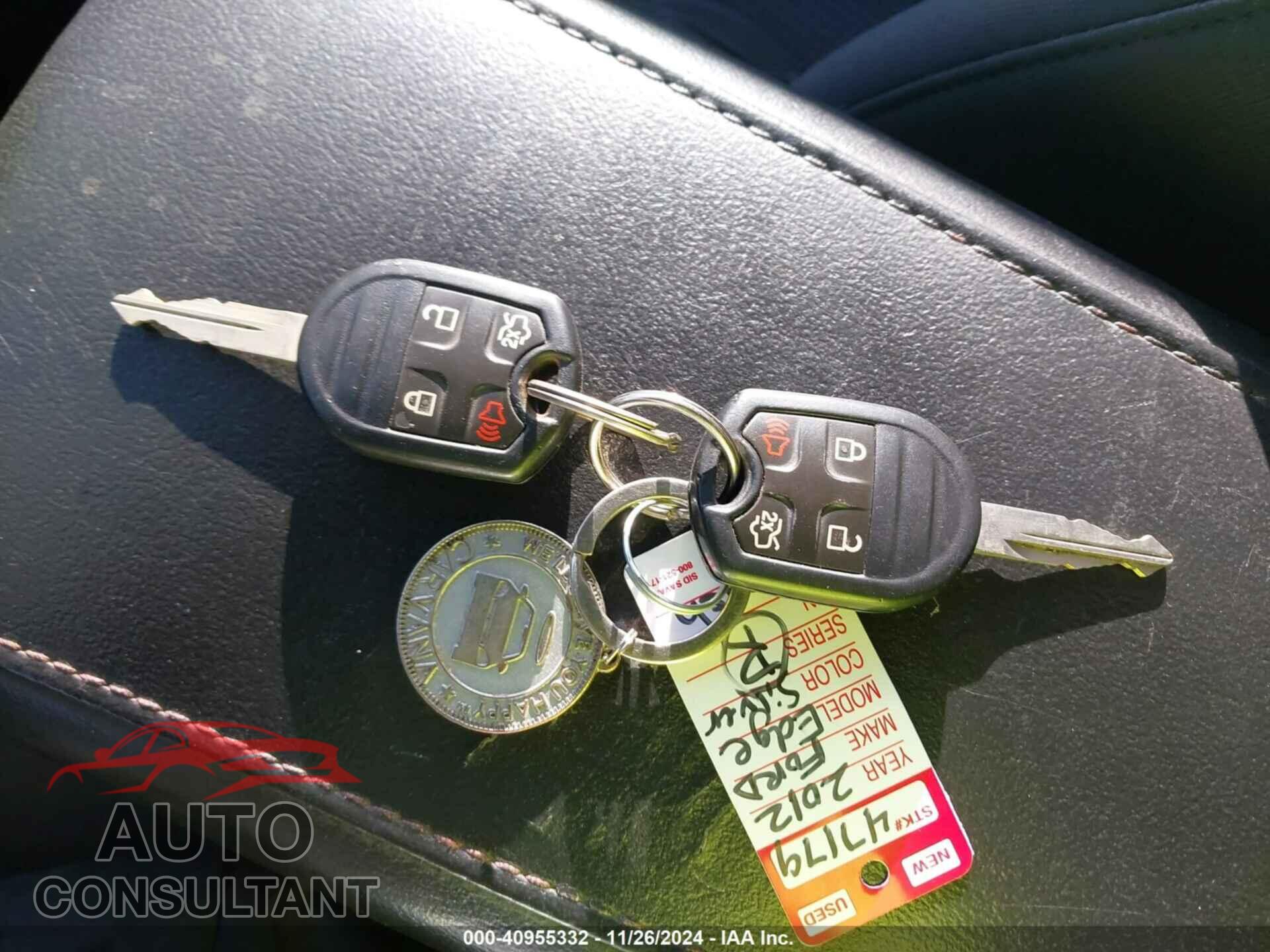FORD EDGE 2012 - 2FMDK3JC9CBA07355