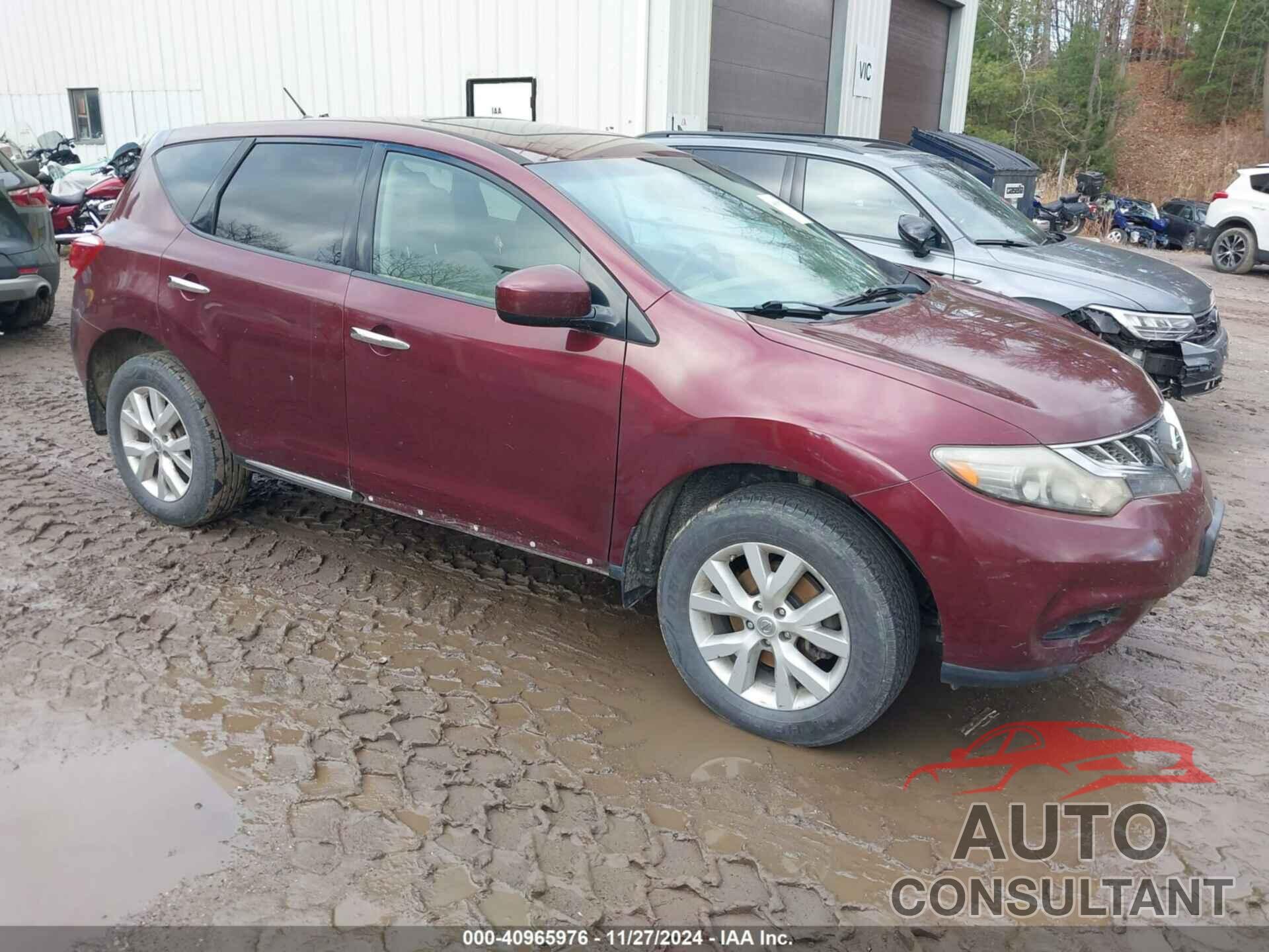 NISSAN MURANO 2011 - JN8AZ1MW6BW168616