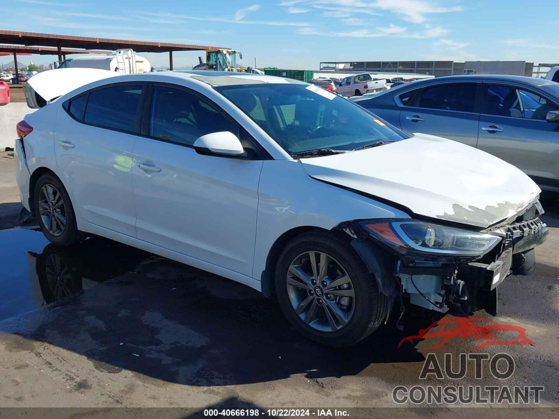 HYUNDAI ELANTRA 2018 - 5NPD84LF7JH329171