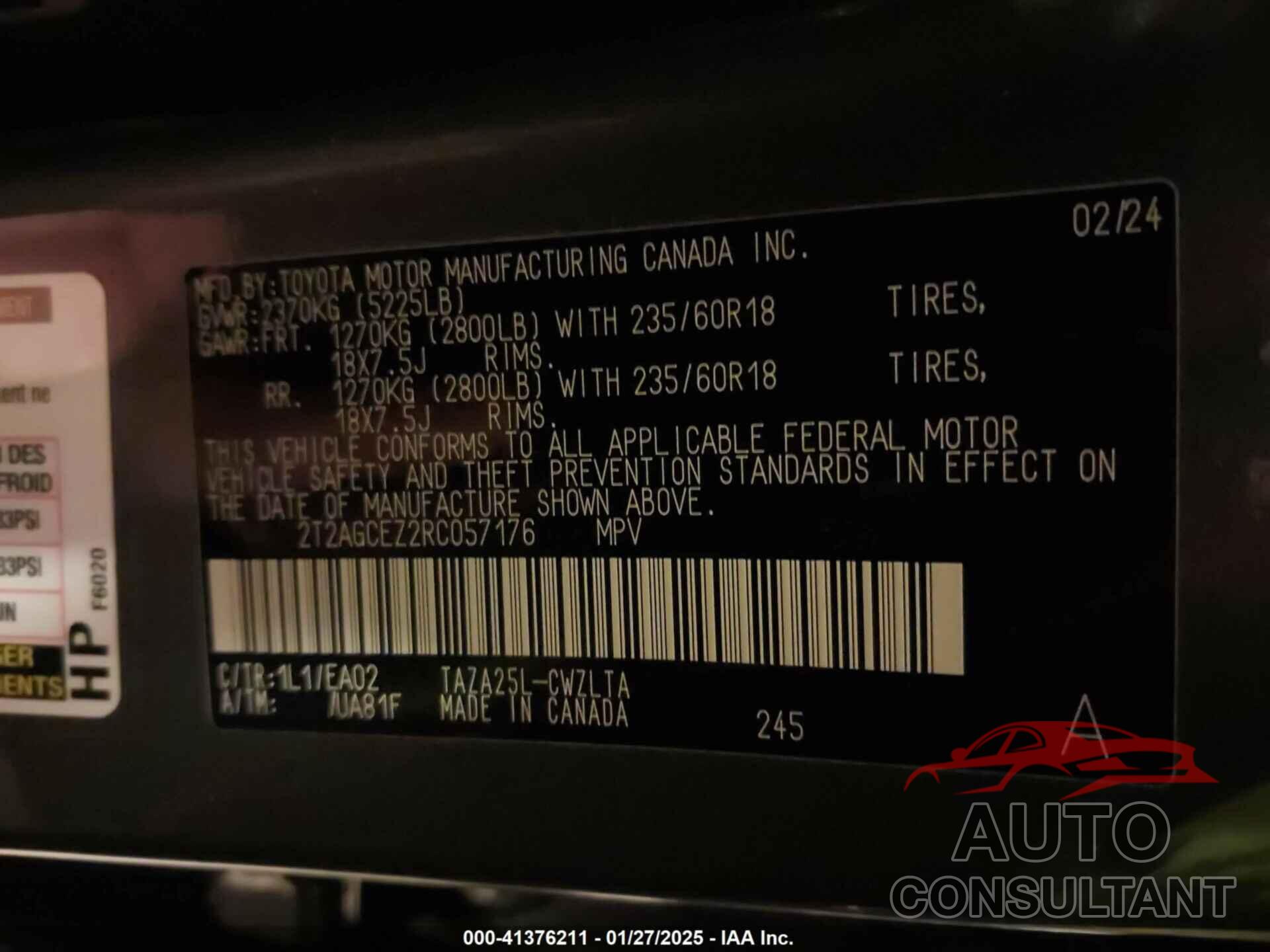 LEXUS NX 350 2024 - 2T2AGCEZ2RC057176