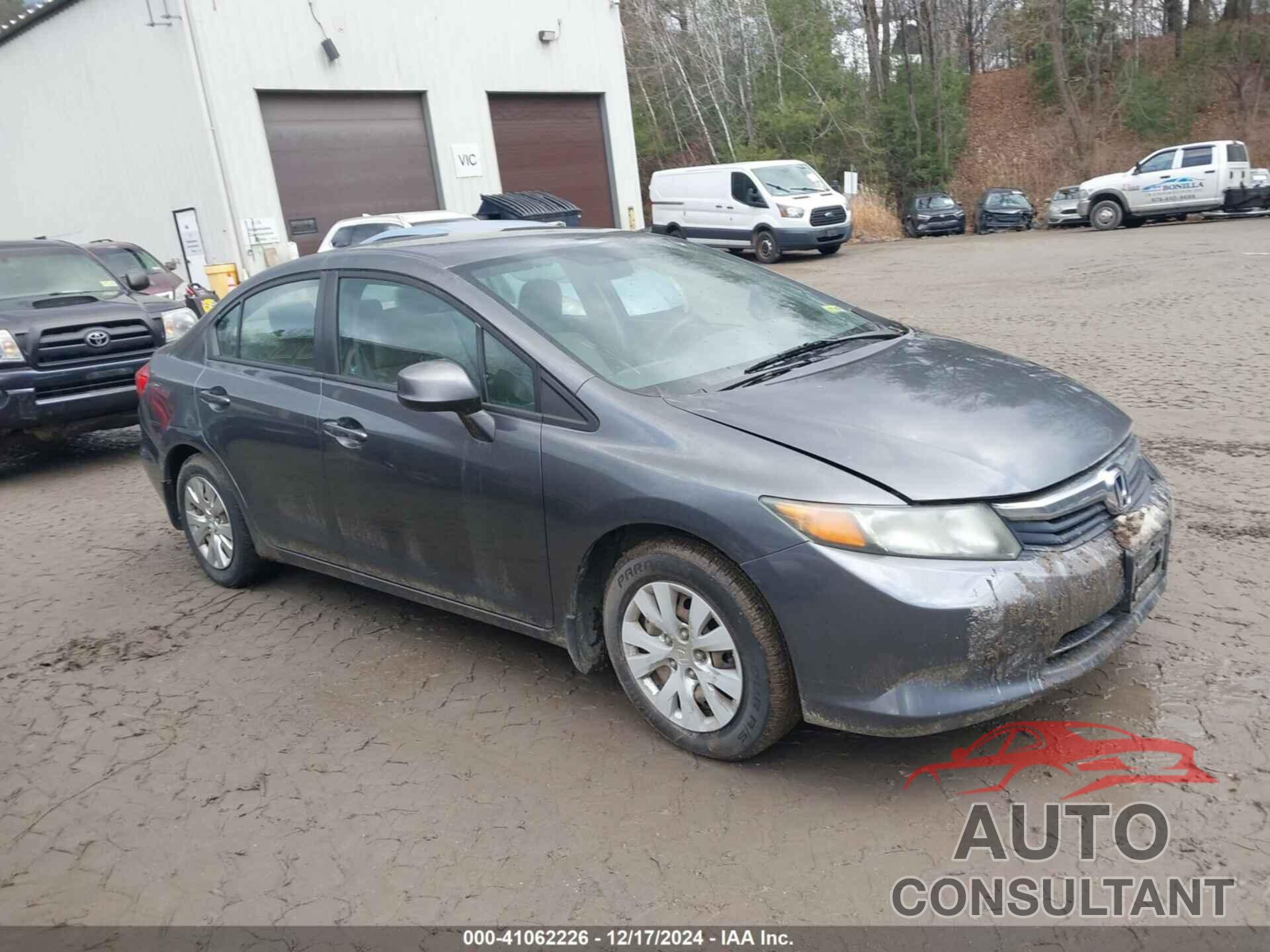 HONDA CIVIC 2012 - 19XFB2F58CE336736