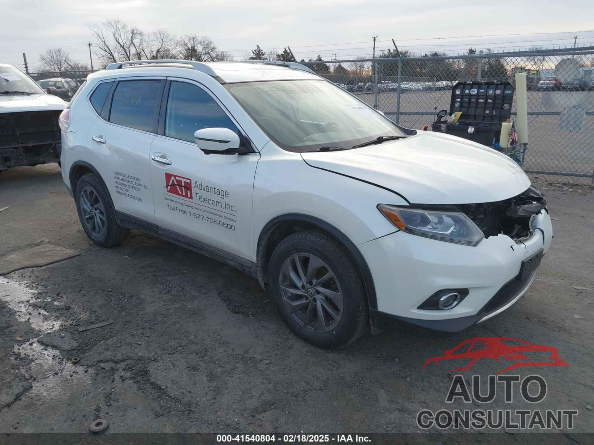 NISSAN ROGUE 2016 - 5N1AT2MV4GC740958