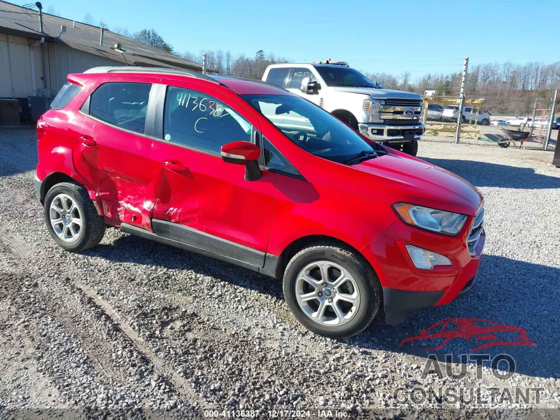 FORD ECOSPORT 2019 - MAJ3S2GE4KC263216