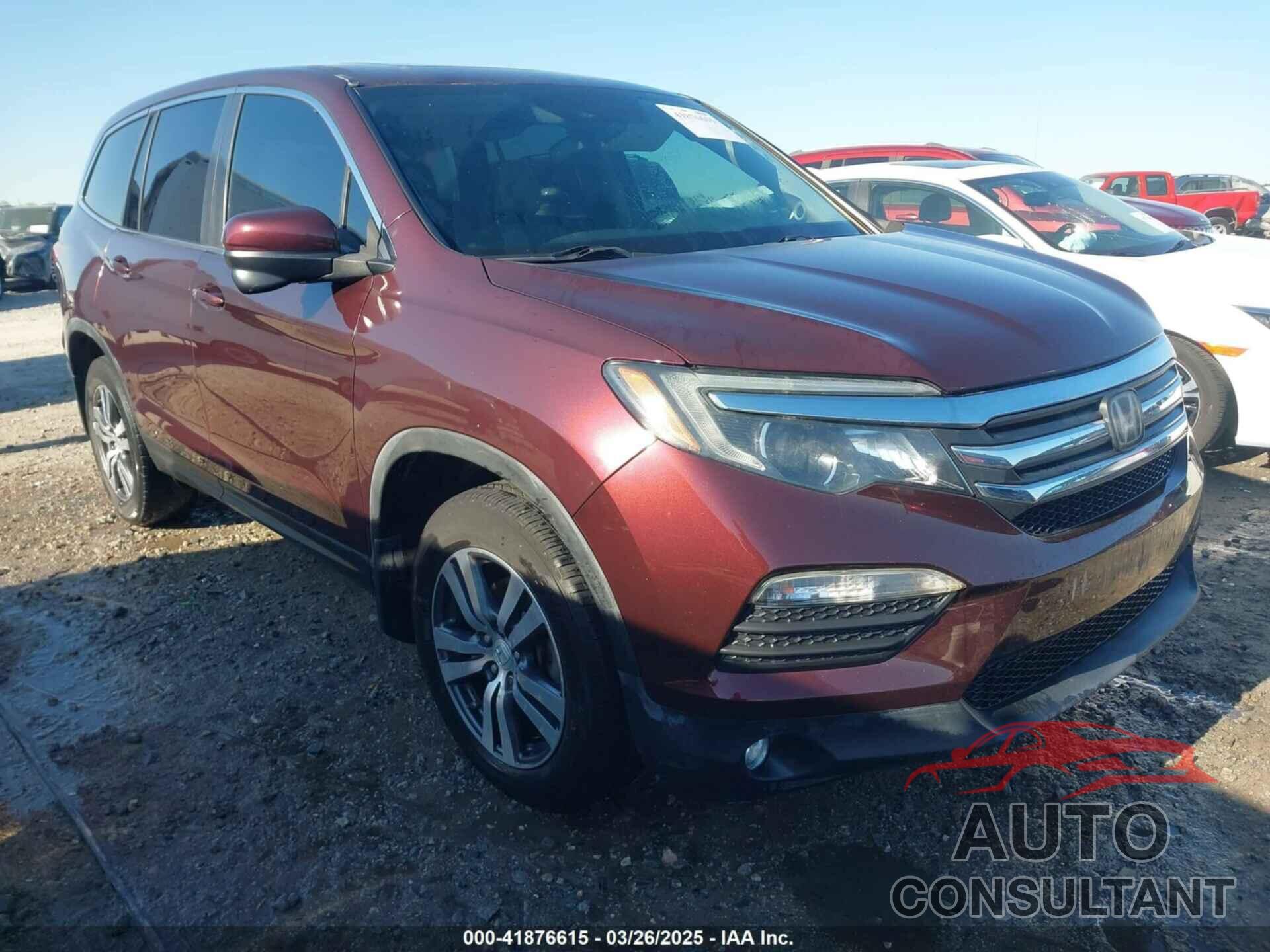 HONDA PILOT 2016 - 5FNYF5H67GB049070