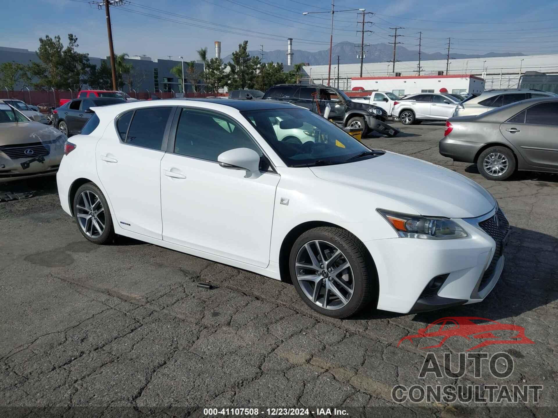 LEXUS CT 200H 2015 - JTHKD5BH4F2228947