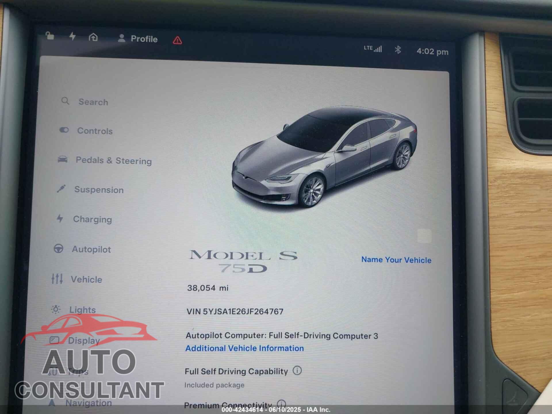 TESLA MODEL S 2018 - 5YJSA1E26JF264767