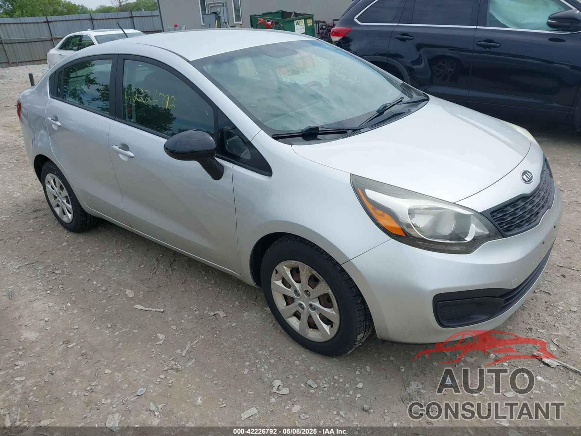 KIA RIO 2012 - KNADM4A39C6088292