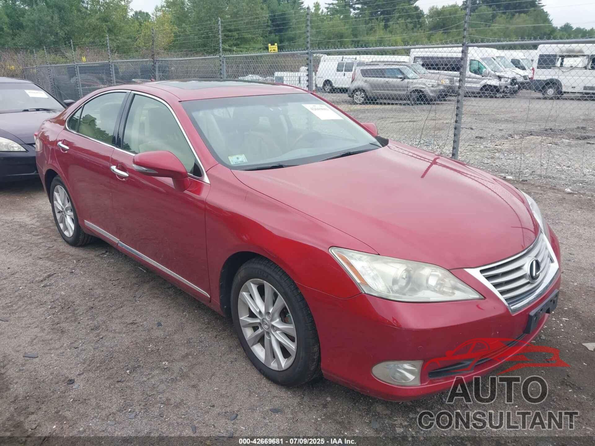 LEXUS ES 350 2012 - JTHBK1EG9C2497152