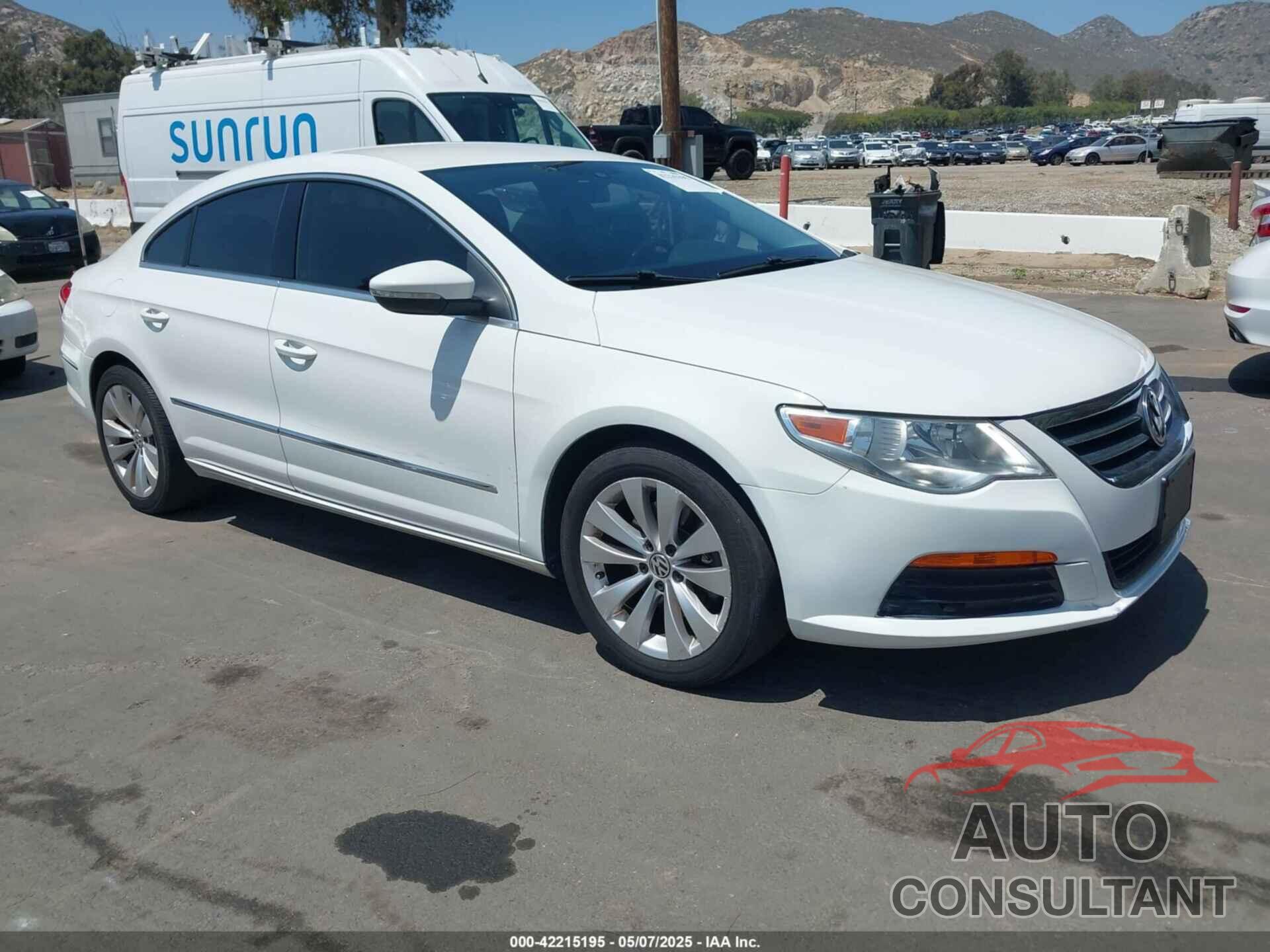 VOLKSWAGEN CC 2012 - WVWMP7AN6CE535499