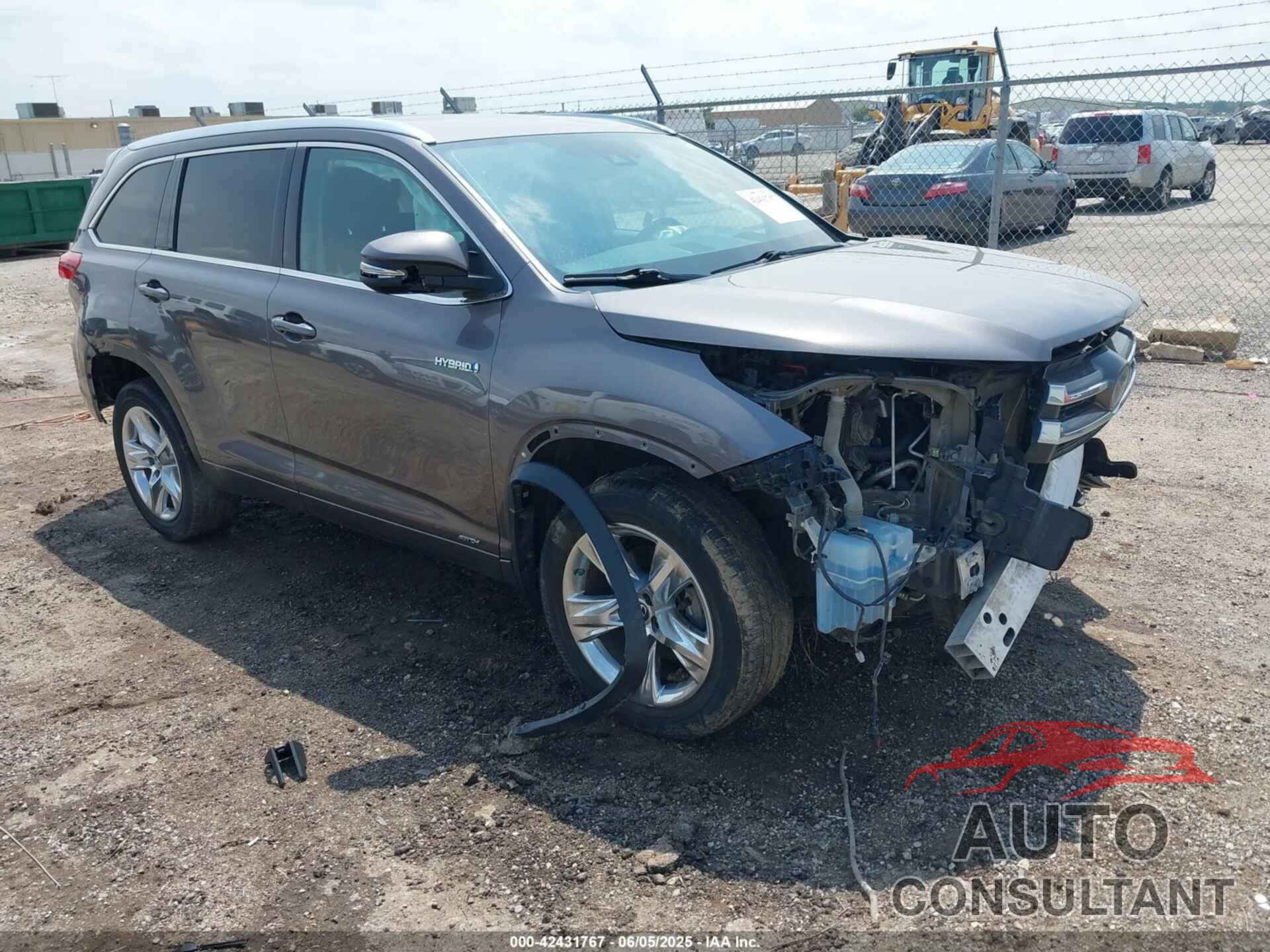 TOYOTA HIGHLANDER HYBRID 2018 - 5TDDGRFH1JS043100