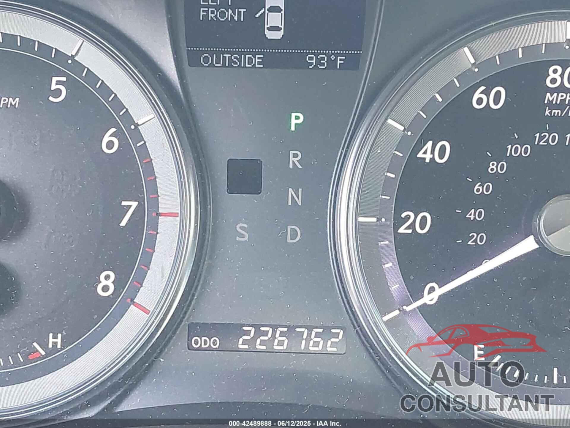 LEXUS ES 350 2010 - JTHBK1EG5A2381850