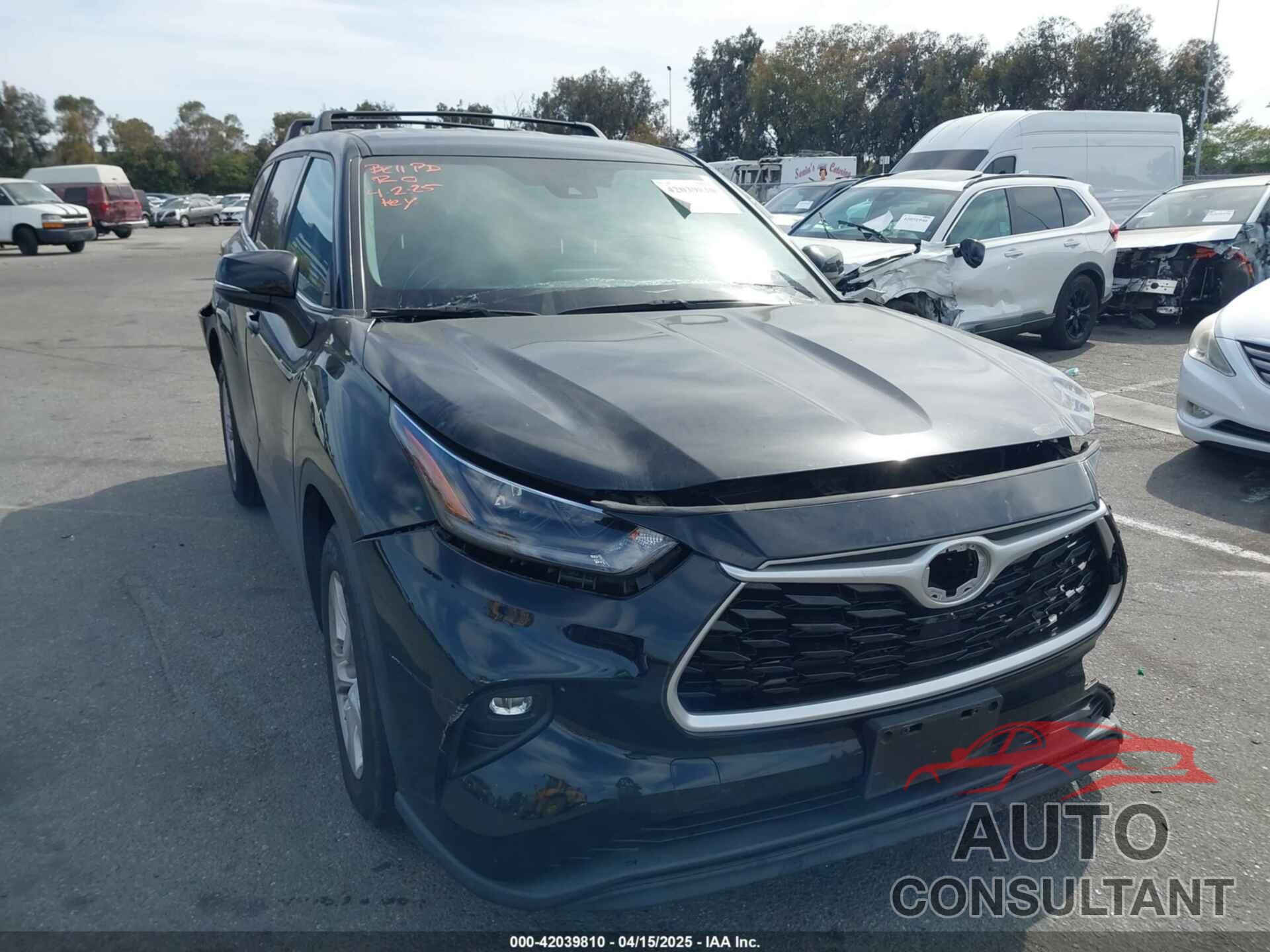 TOYOTA HIGHLANDER 2021 - 5TDZZRAH1MS519762