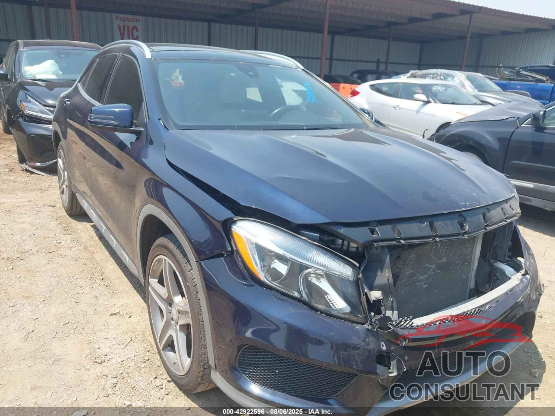 MERCEDES-BENZ GLA 250 2017 - WDCTG4GB5HJ342289