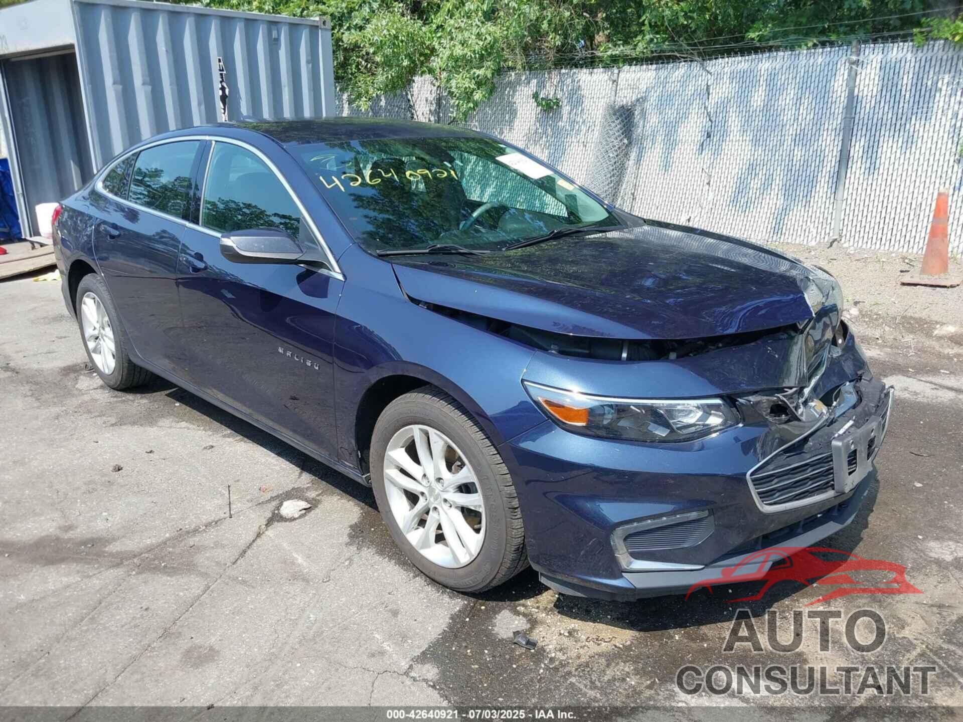 CHEVROLET MALIBU 2017 - 1G1ZE5ST9HF150395