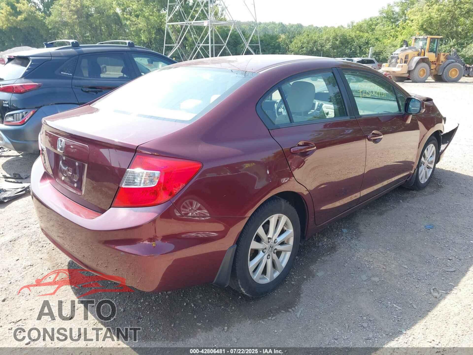 HONDA CIVIC 2012 - 19XFB2F80CE001545