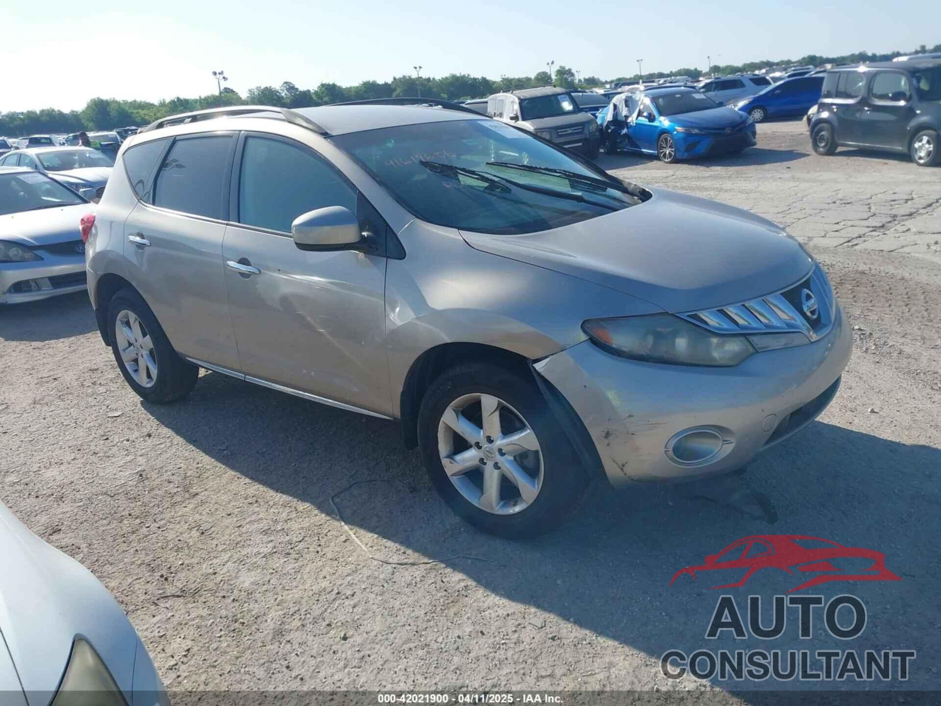 NISSAN MURANO 2009 - JN8AZ18U69W006374
