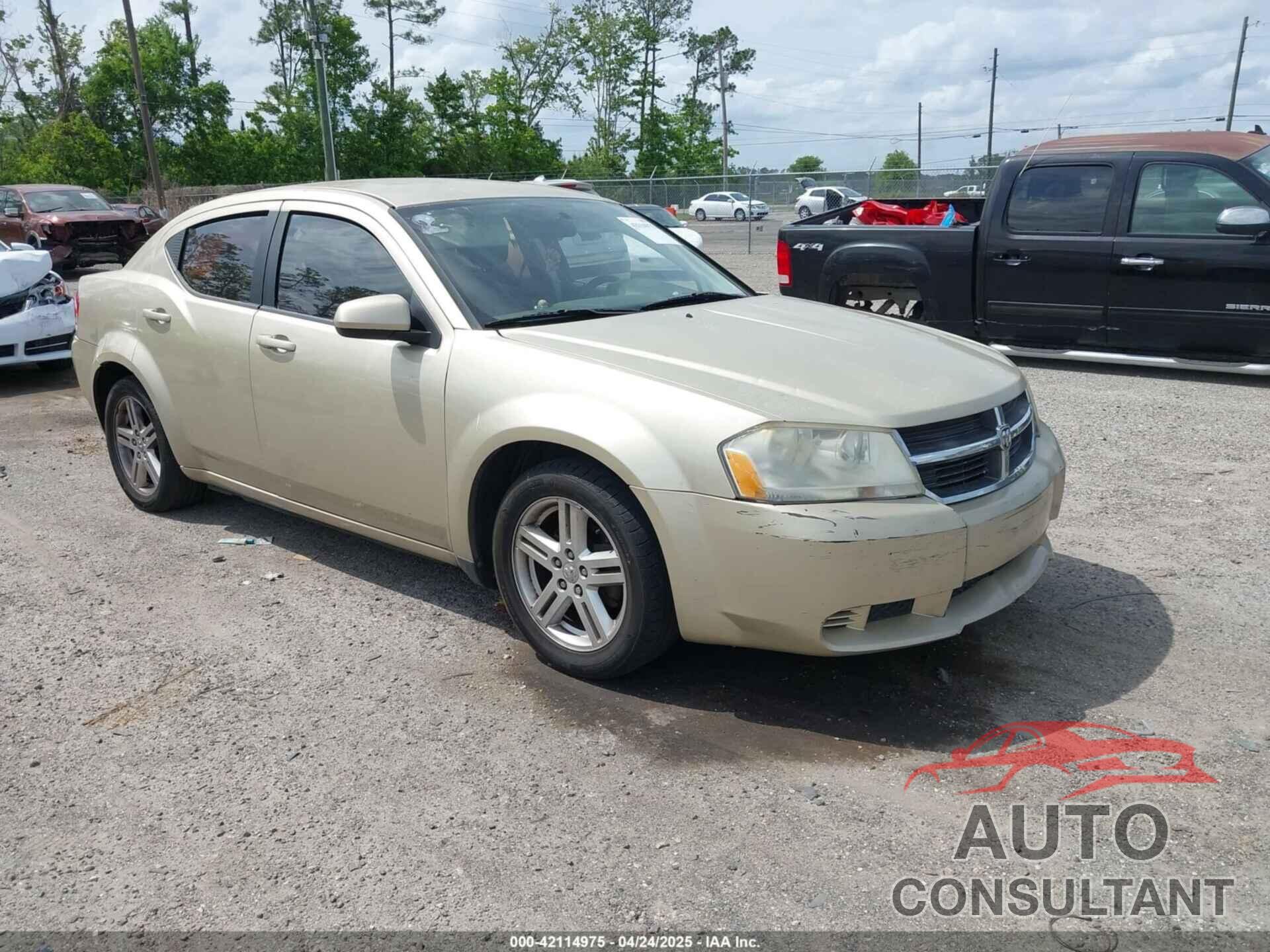 DODGE AVENGER 2010 - 1B3CC1FB6AN175619