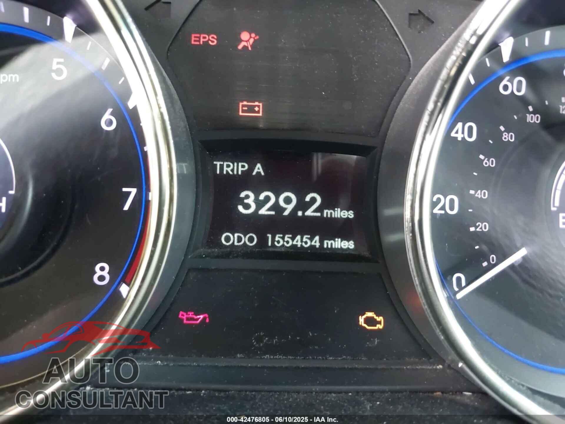 HYUNDAI SONATA 2013 - 5NPEB4AC6DH508241