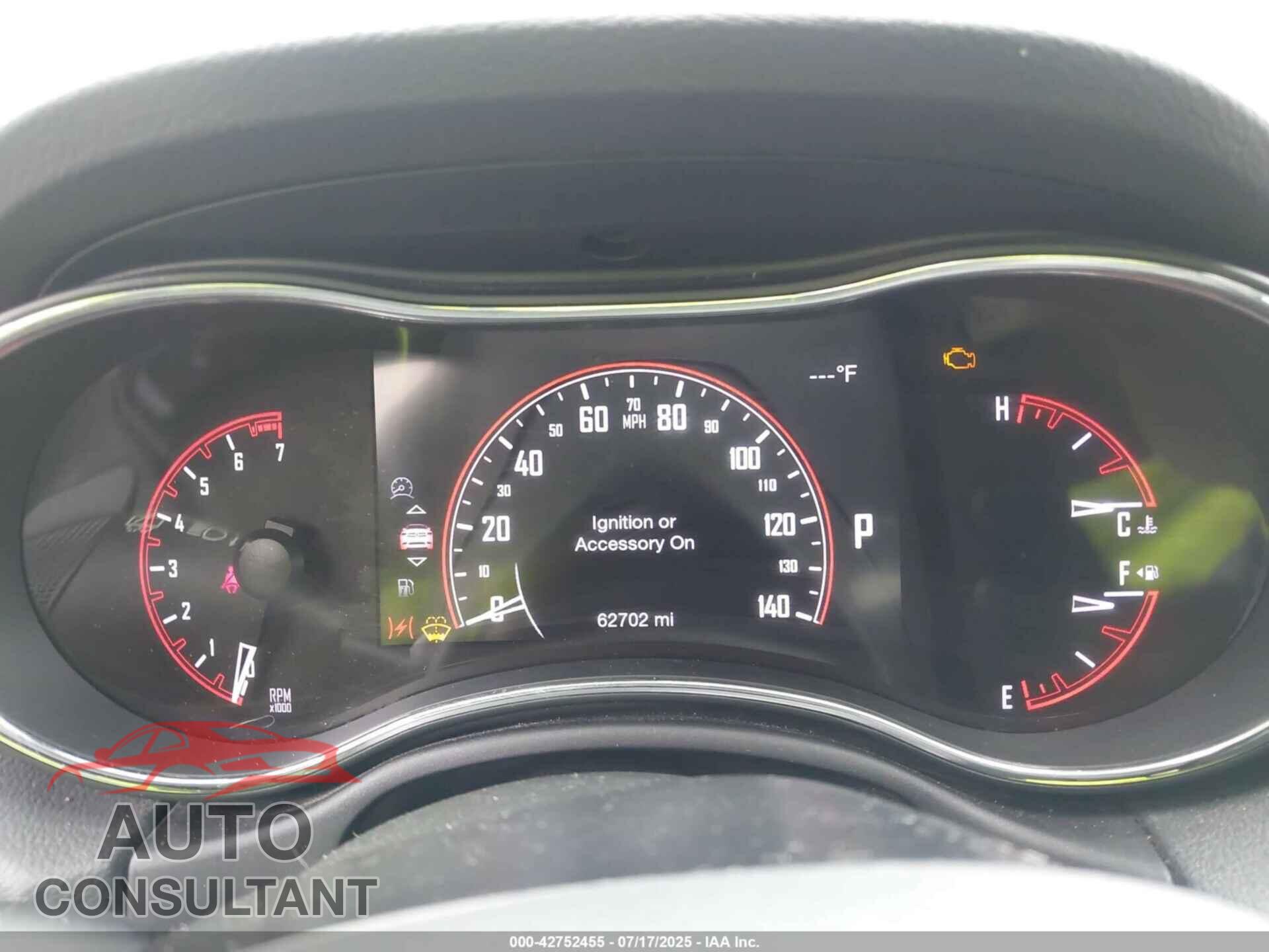 DODGE DURANGO 2017 - 1C4RDJAGXHC881135