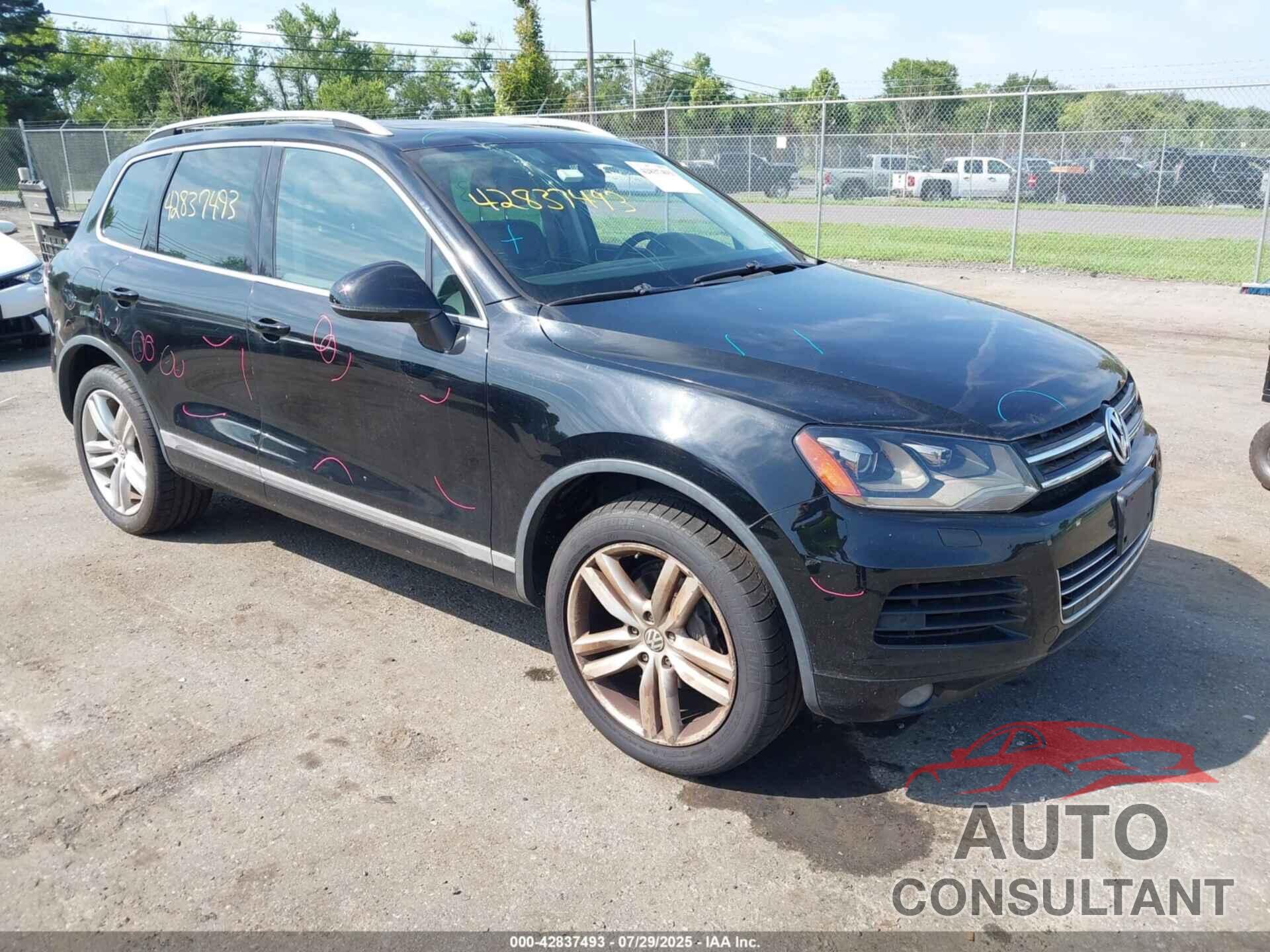 VOLKSWAGEN TOUAREG 2012 - WVGEF9BP1CD007793