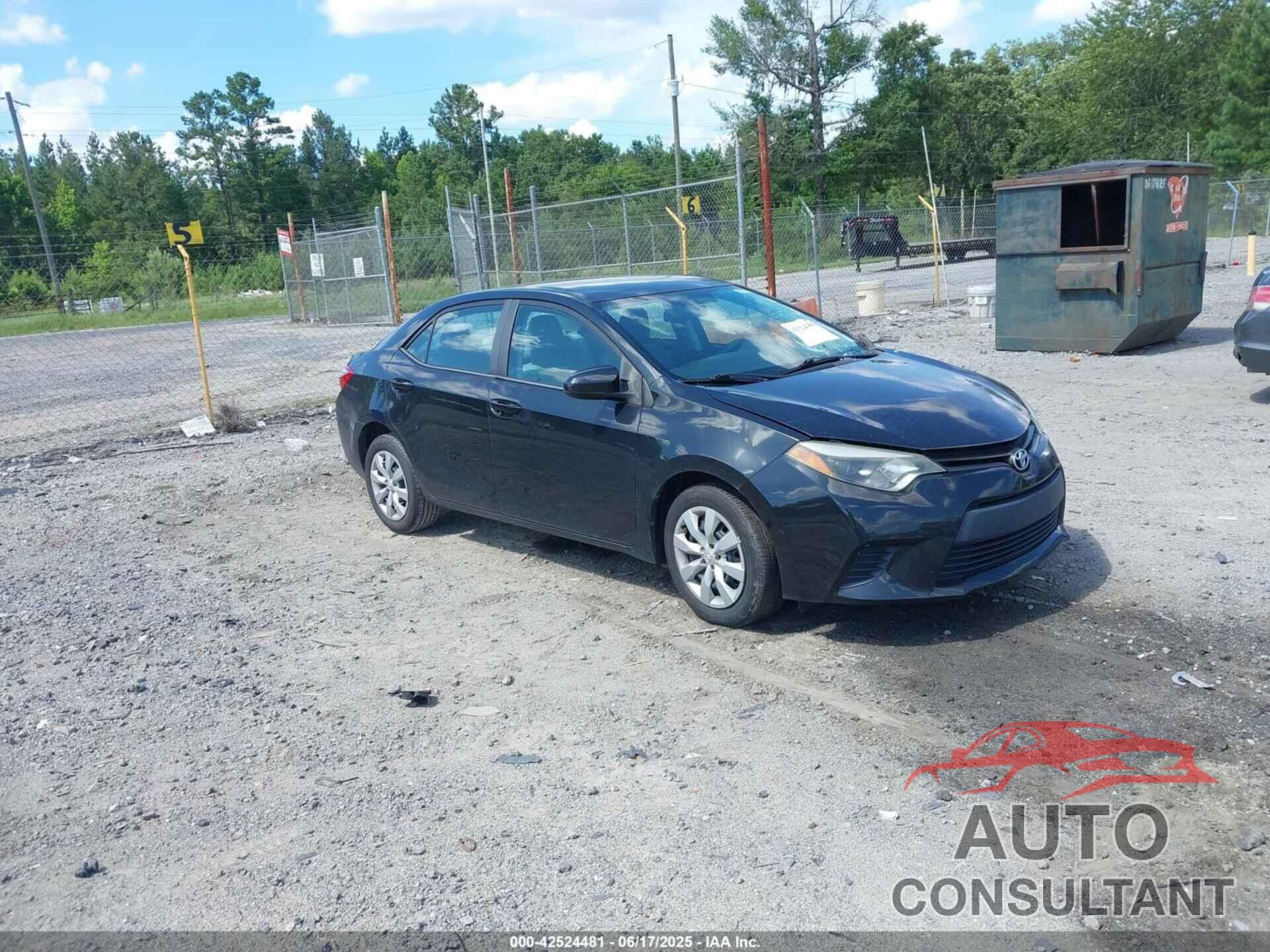 TOYOTA COROLLA 2014 - 2T1BURHE0EC160622