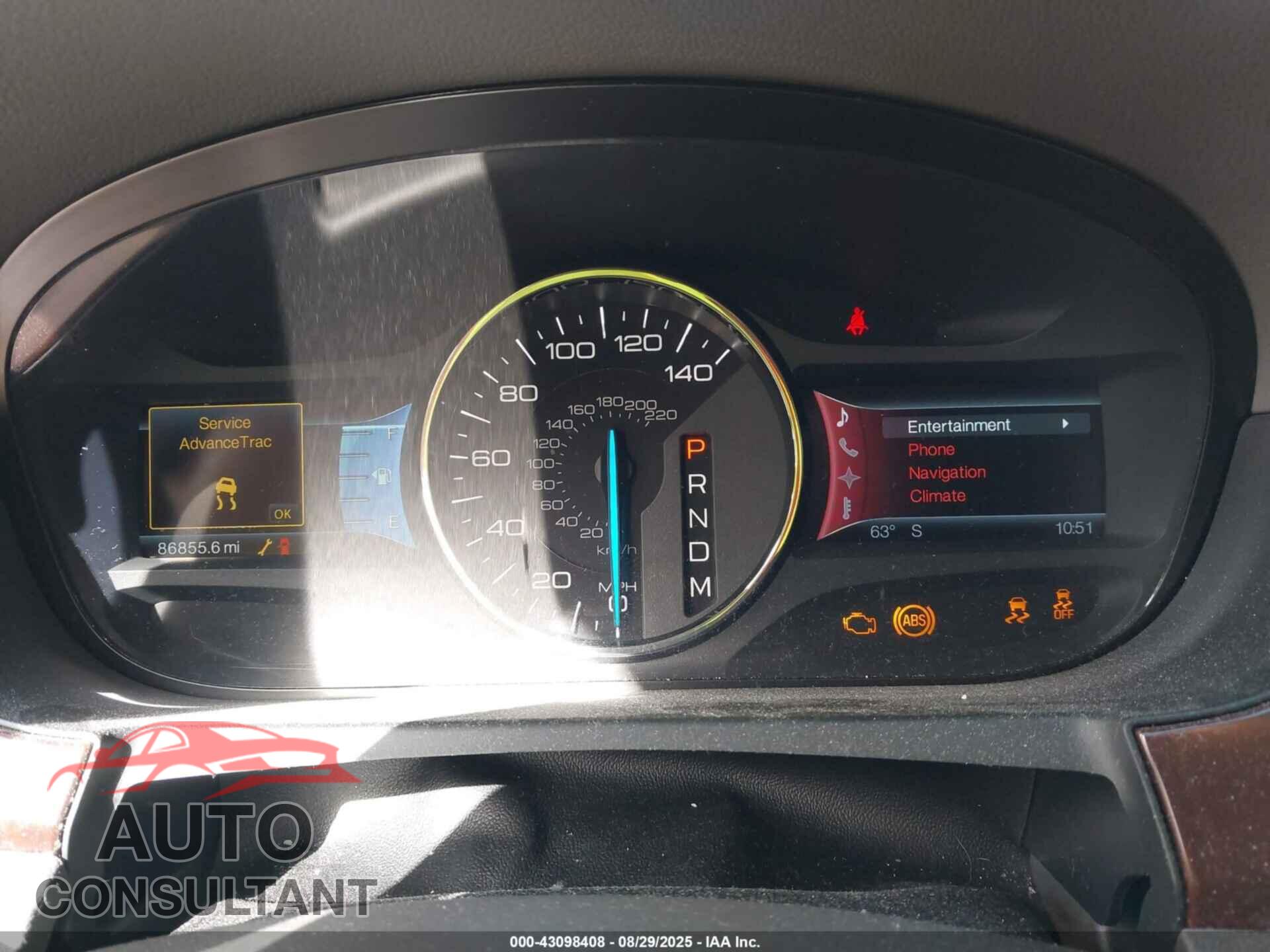 FORD EDGE 2011 - 2FMDK3KC2BBB43825