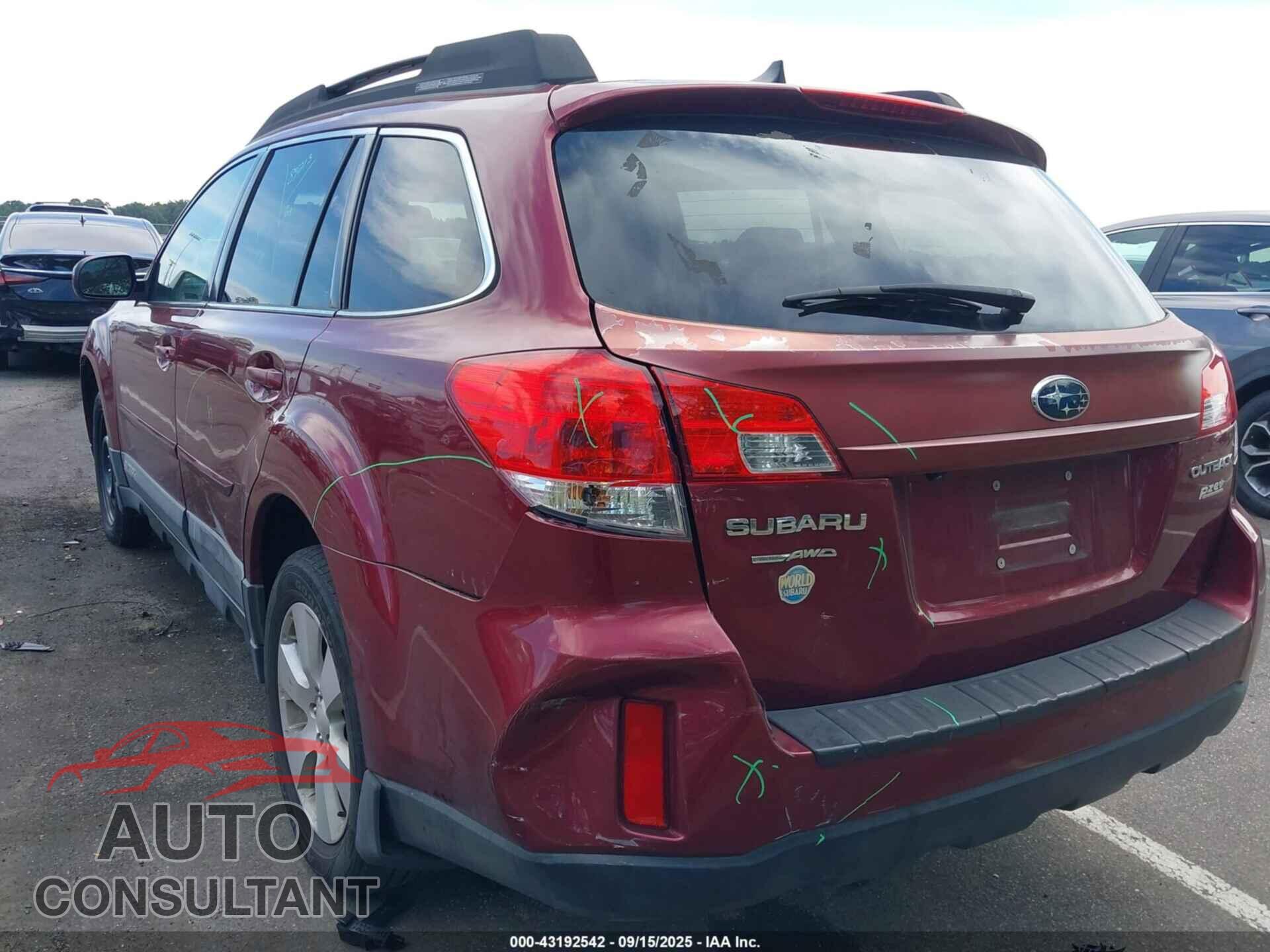 SUBARU OUTBACK 2011 - 4S4BRBKC8B3368666