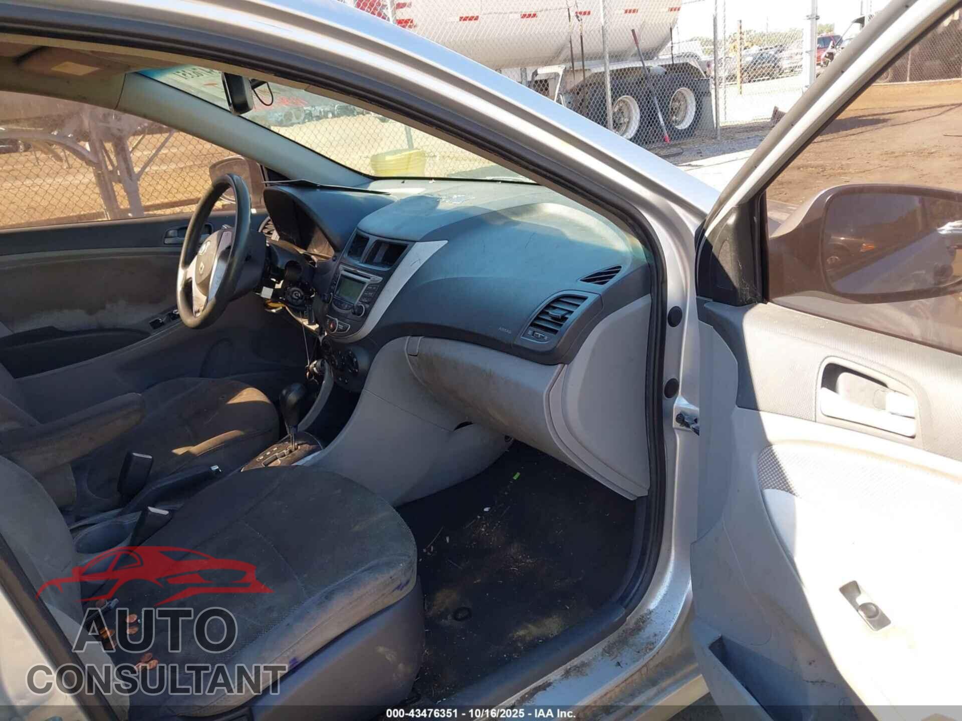 HYUNDAI ACCENT 2012 - KMHCT4AE3CU093725