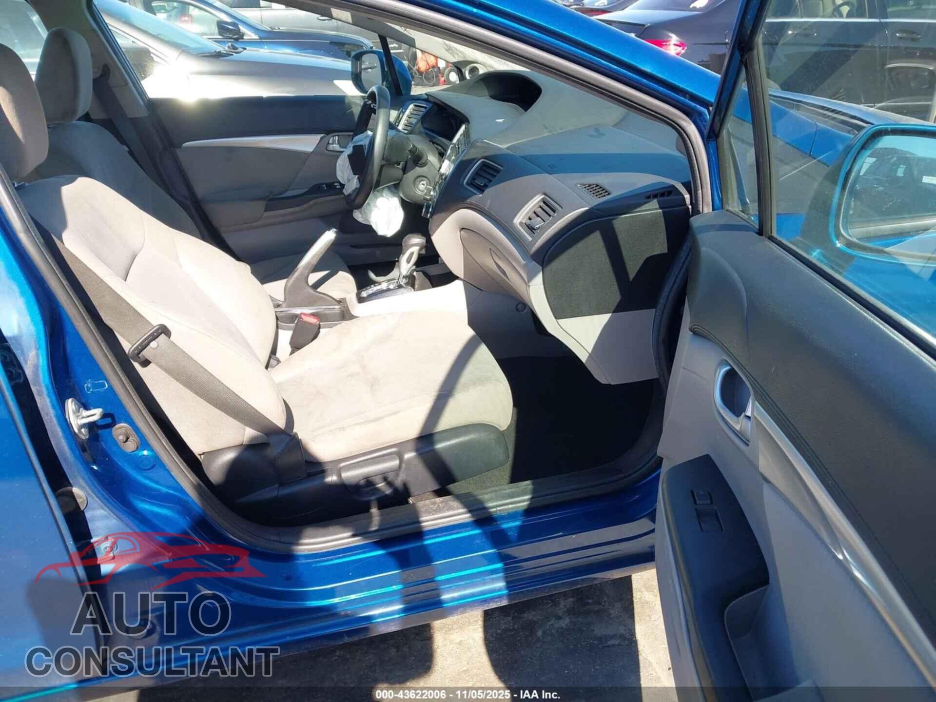 HONDA CIVIC 2013 - 19XFB2F86DE242530