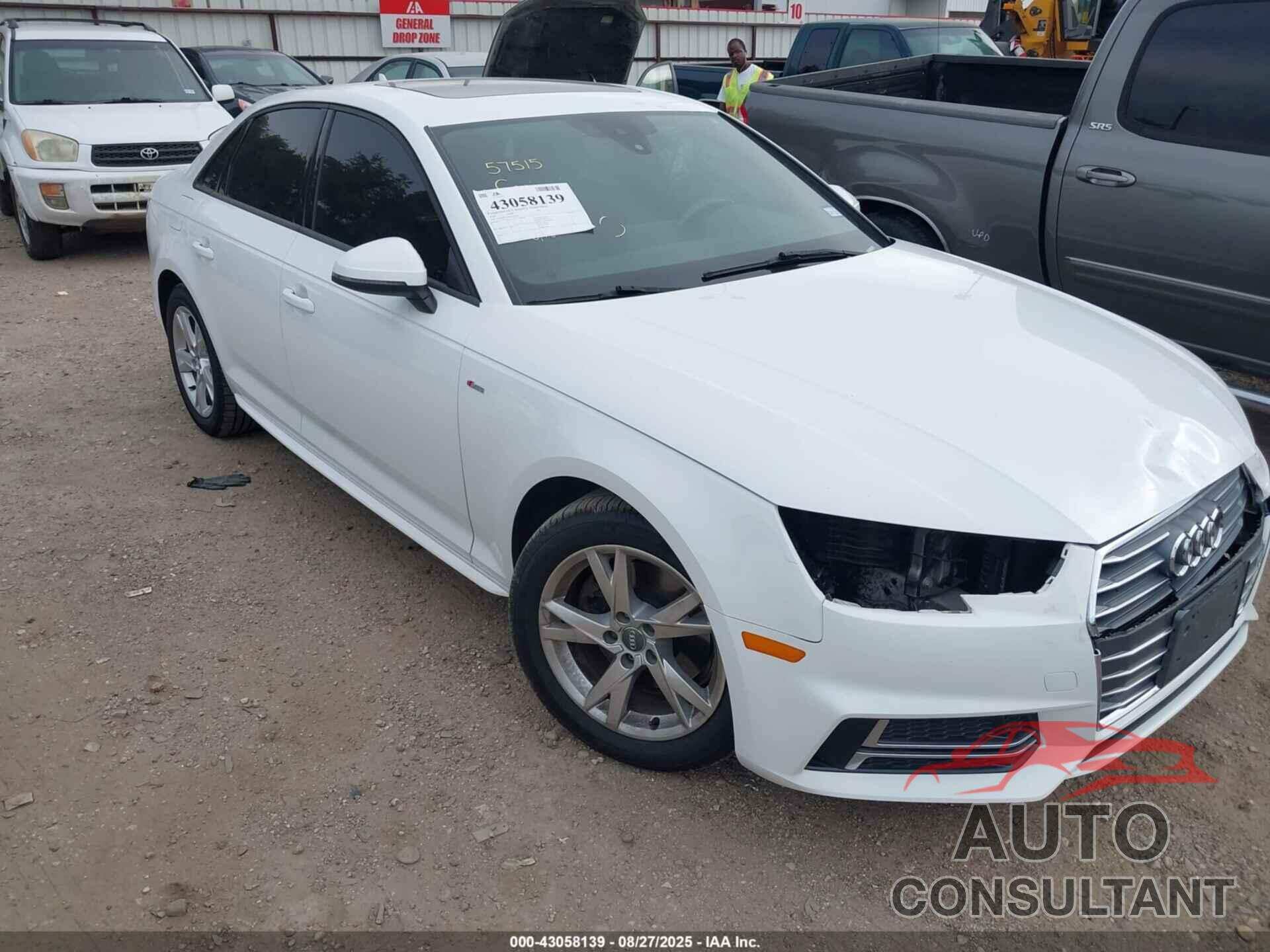AUDI A4 2018 - WAUKMAF49JA112477