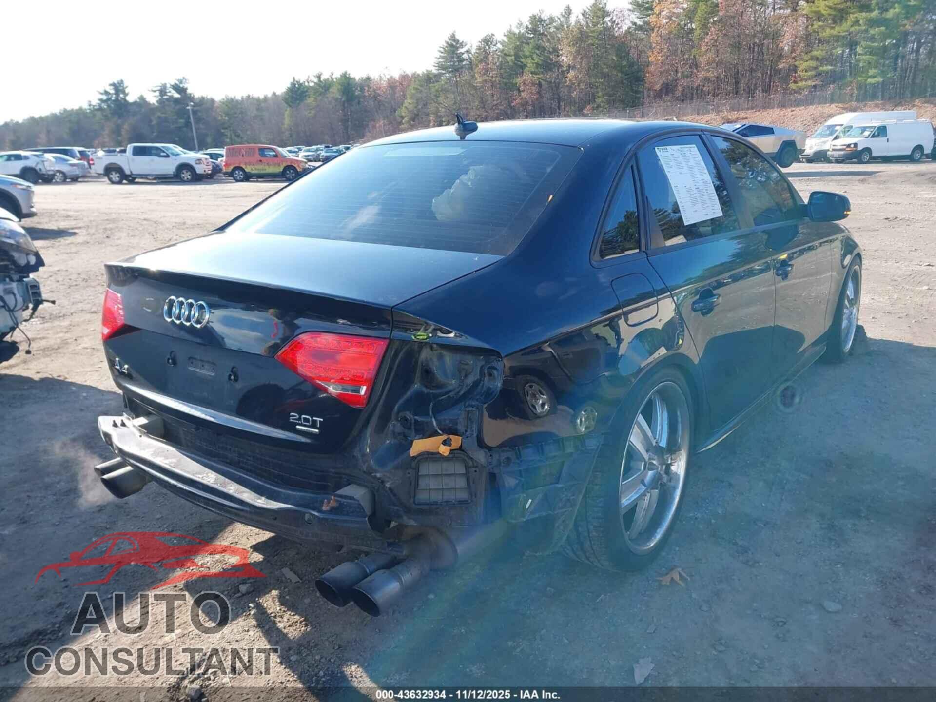 AUDI A4 2012 - WAUMFAFL3CN007343
