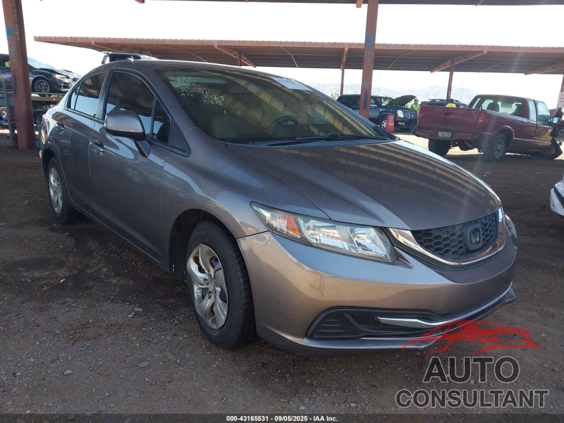 HONDA CIVIC 2013 - 19XFB2F53DE290900