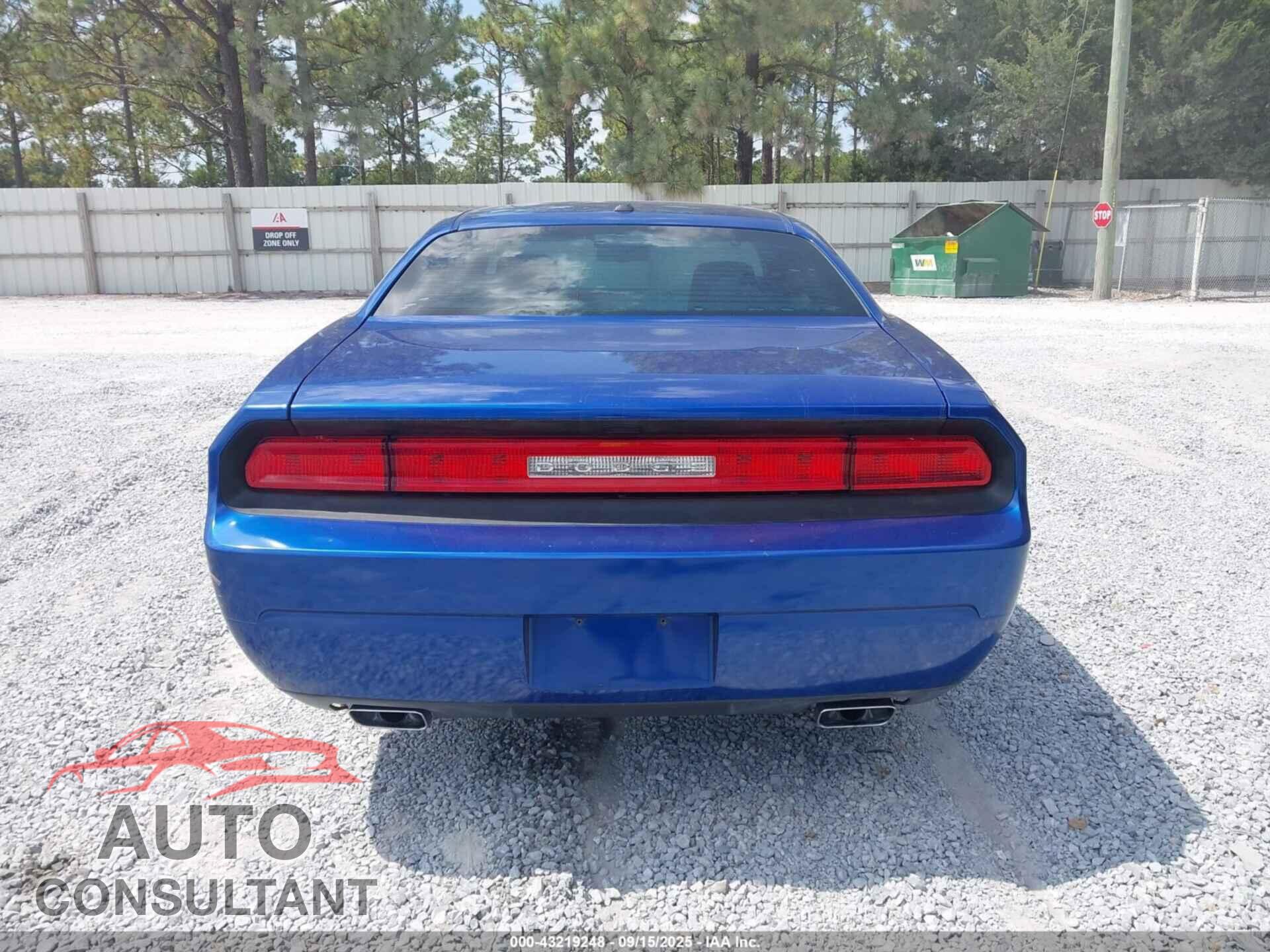 DODGE CHALLENGER 2012 - 2C3CDYAG0CH238835