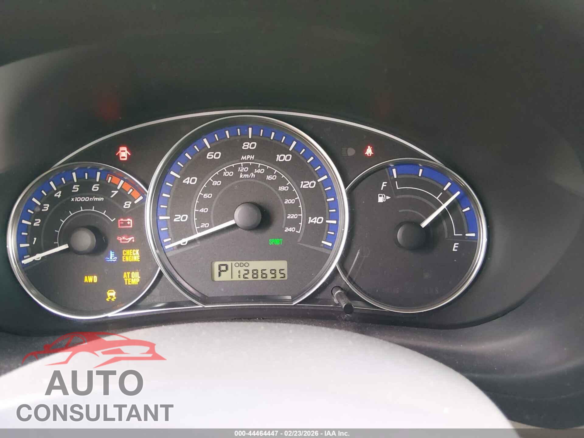 SUBARU FORESTER 2012 - JF2SHBDC8CH436149