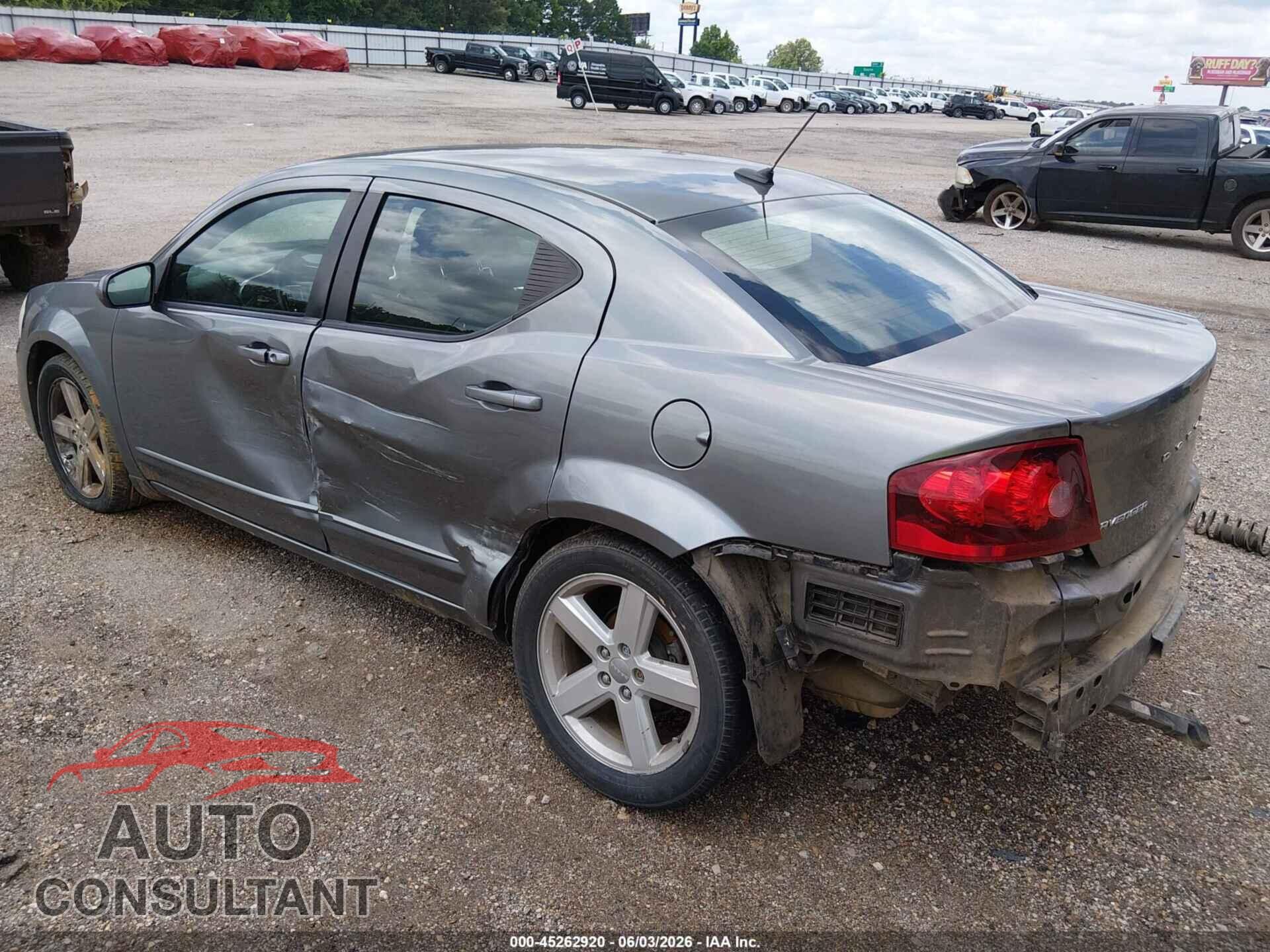 DODGE AVENGER 2013 - 1C3CDZCB4DN612783