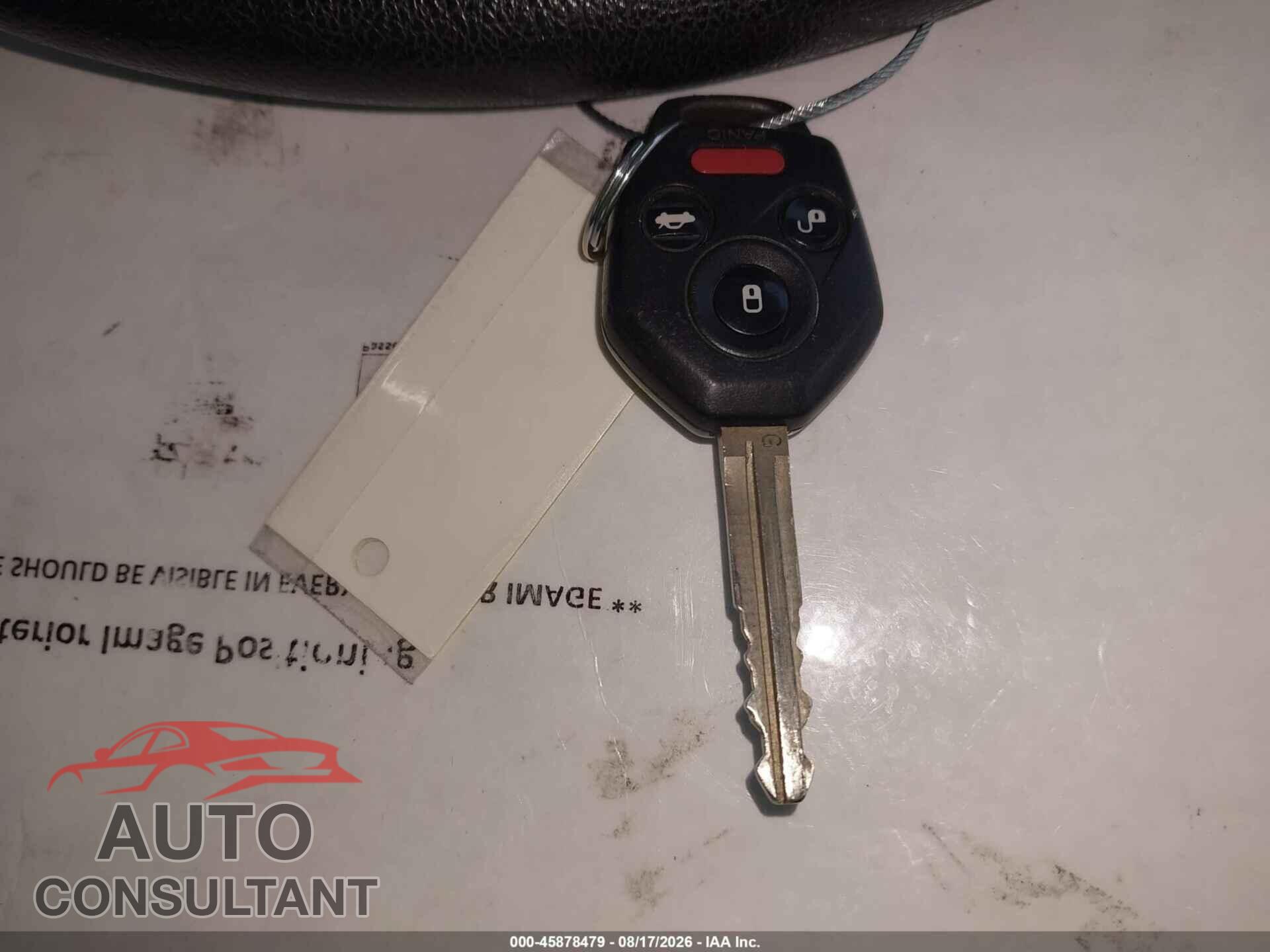 SUBARU FORESTER 2016 - JS2SJADC8GH486912