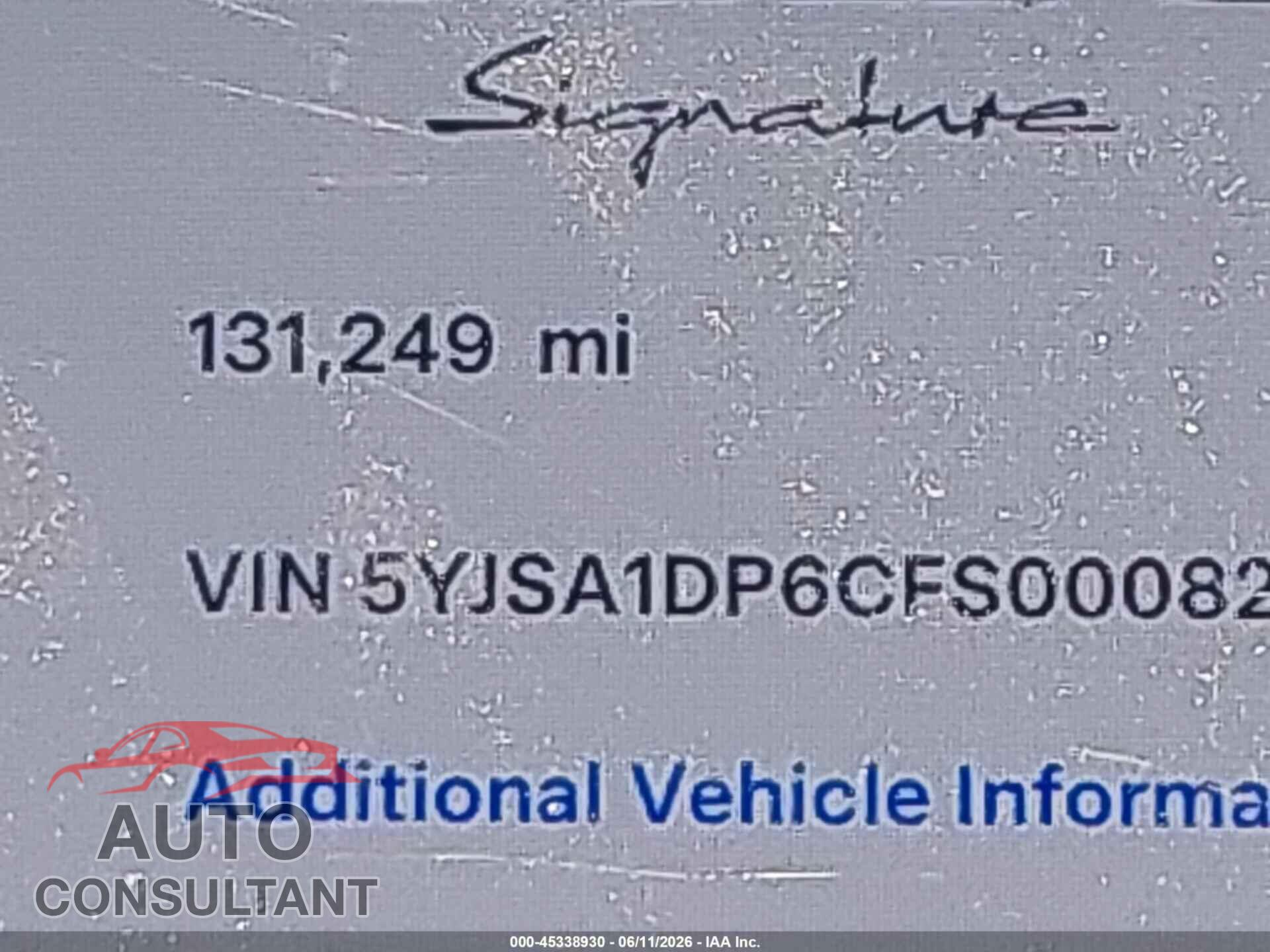 TESLA MODEL S 2012 - 5YJSA1DP6CFS00082