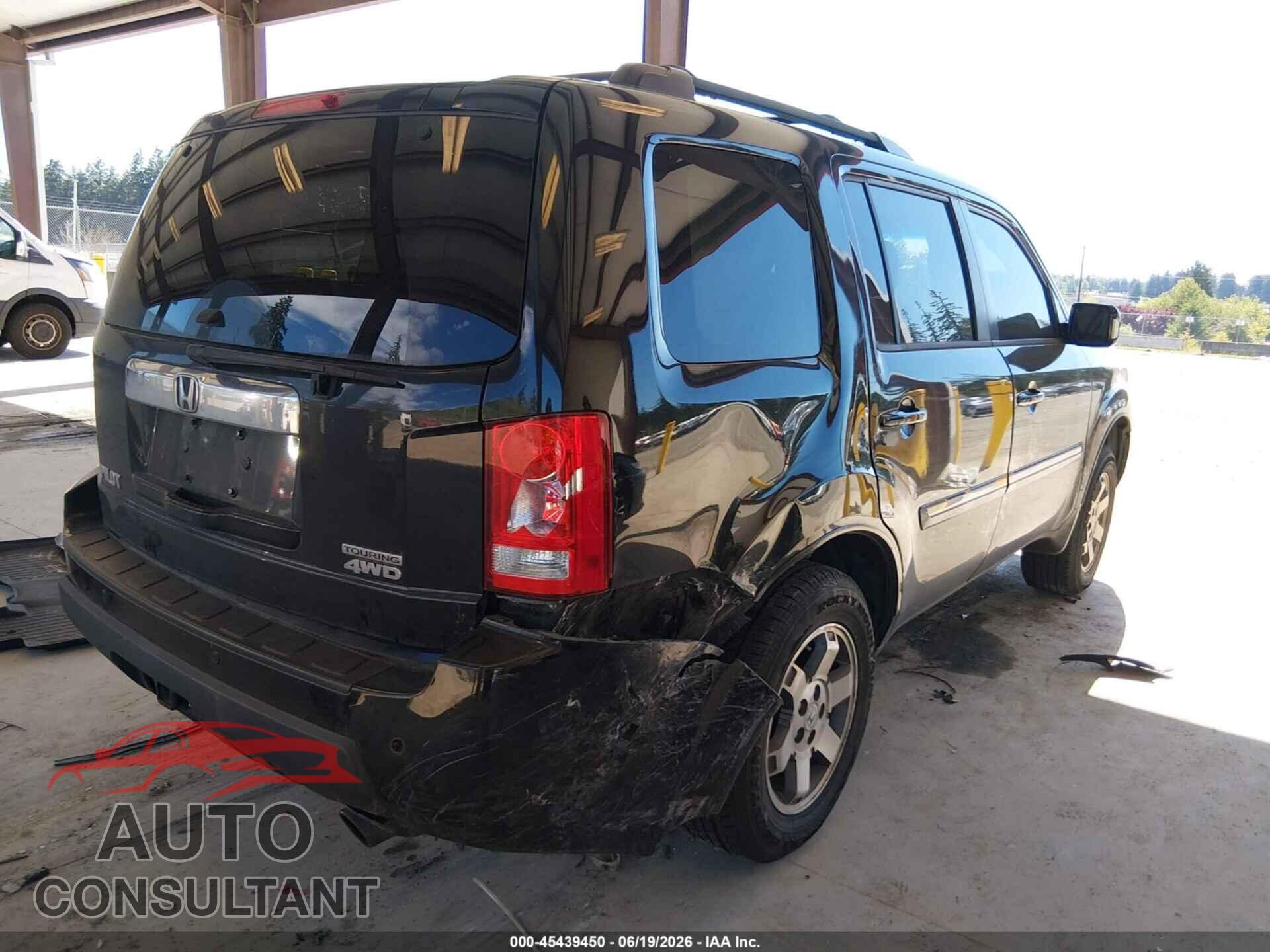 HONDA PILOT 2010 - 5FNYF4H92AB014352