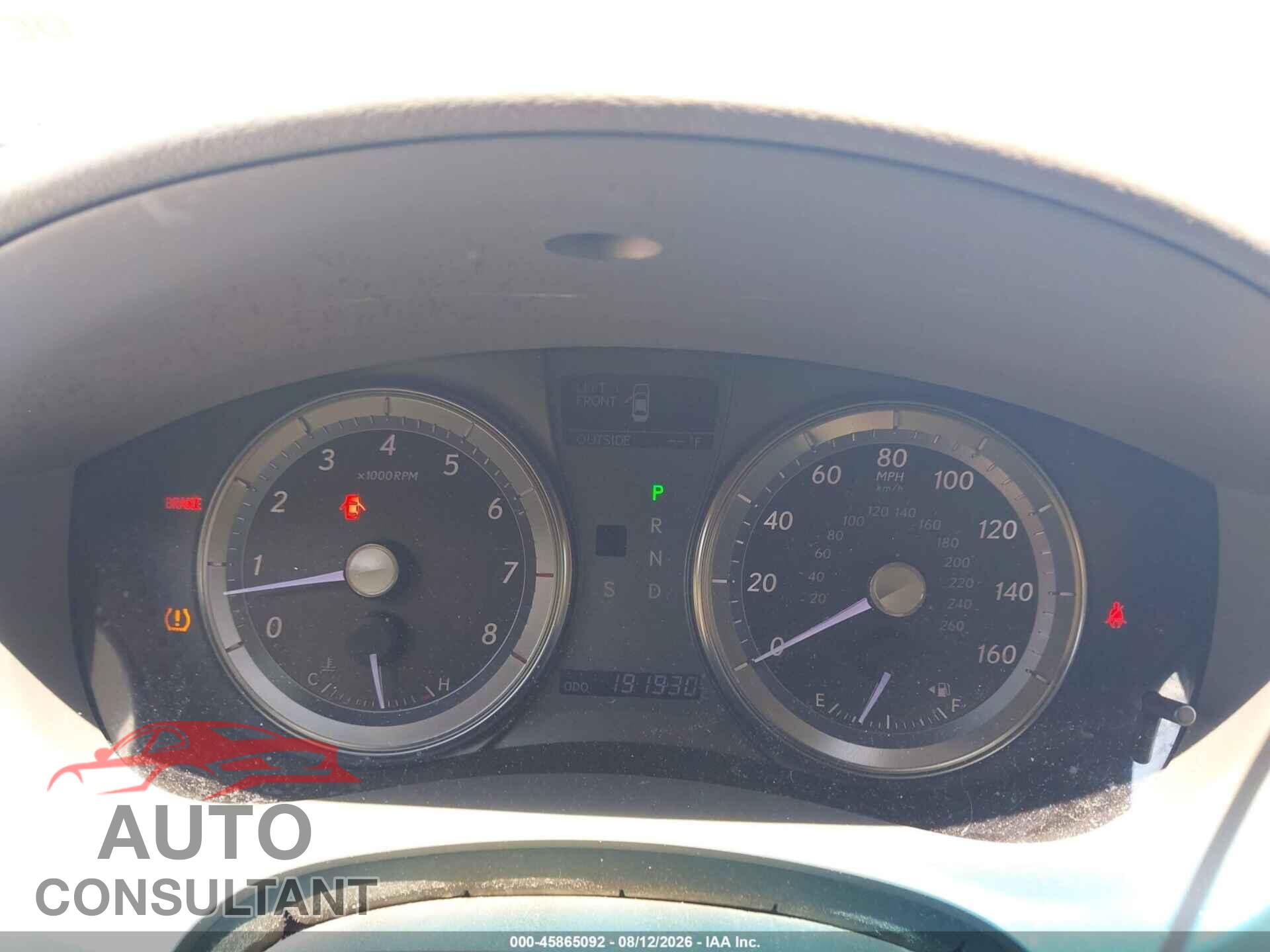 LEXUS ES 350 2012 - JTHBK1EG4C2484373