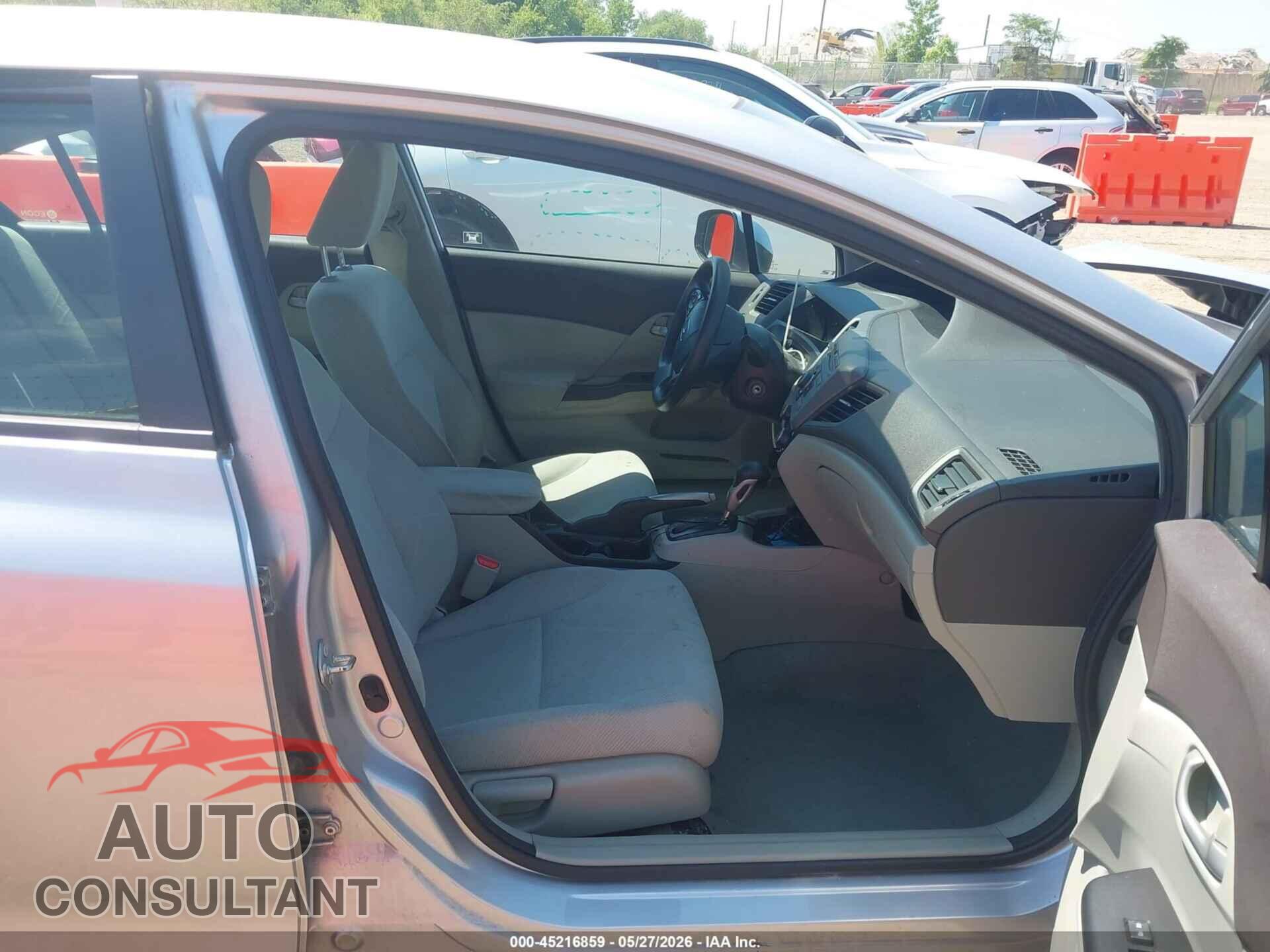 HONDA CIVIC 2012 - 19XFB2F59CE013070