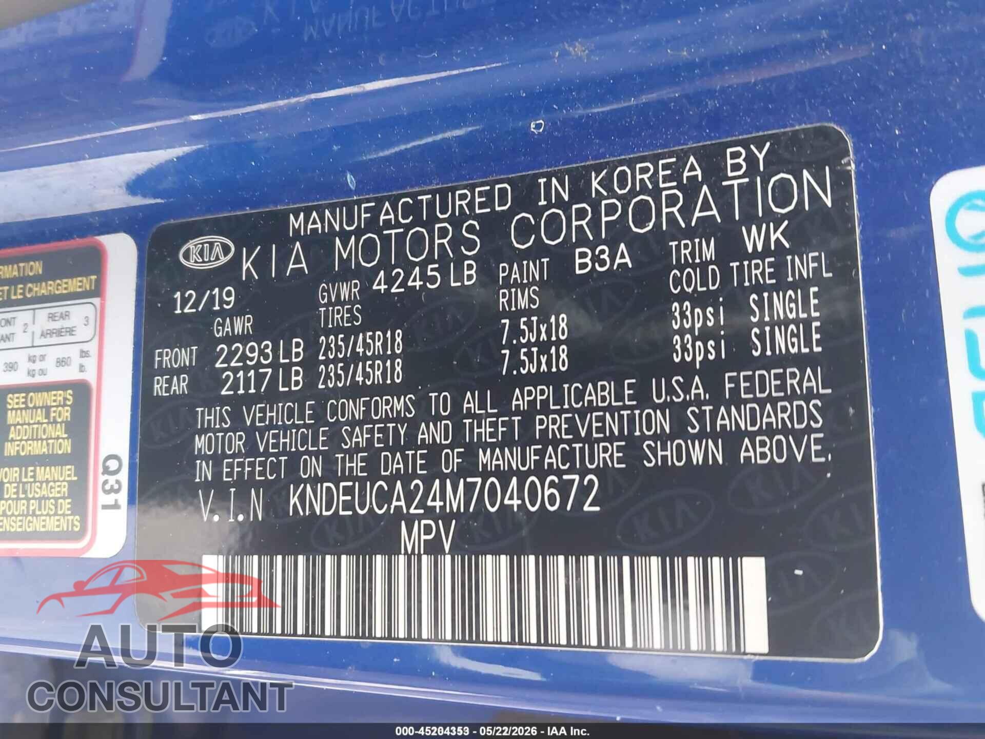 KIA SELTOS 2021 - KNDEUCA24M7040672