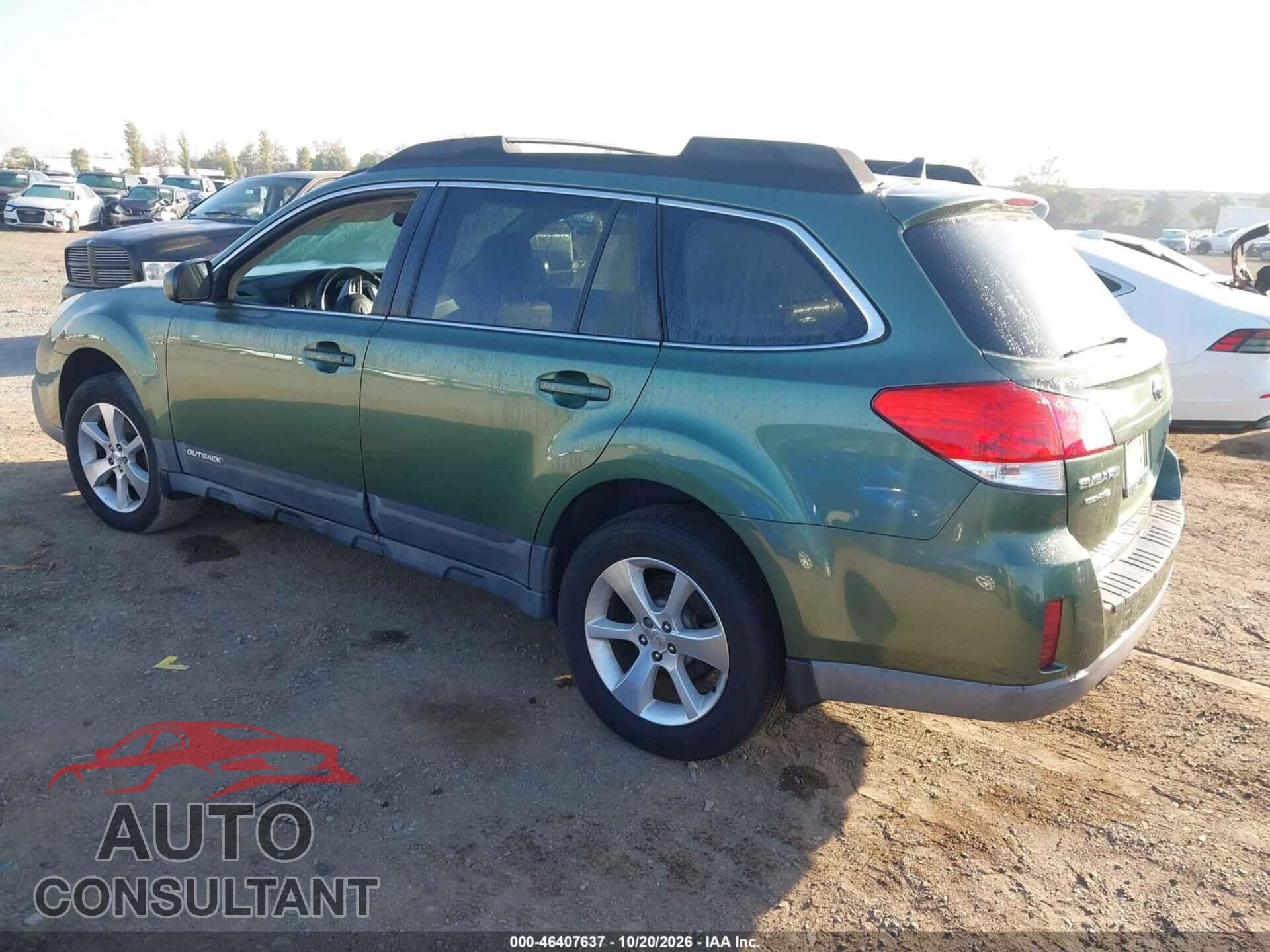 SUBARU OUTBACK 2013 - 4S4BRBPC5D3311742