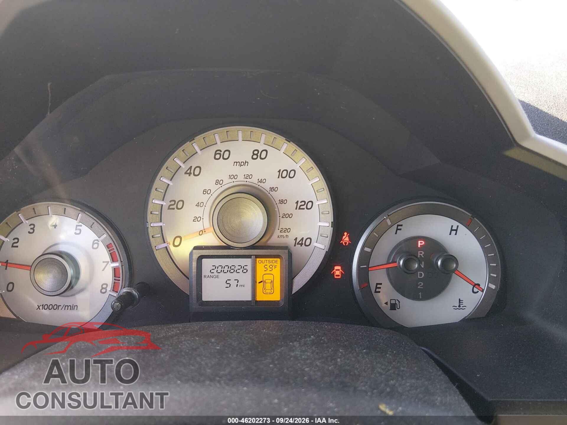 HONDA PILOT 2012 - 5FNYF4H6XCB037712